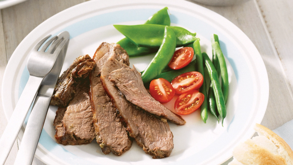 Barbecued Butterflied Lamb Leg with Herb Mayonnaise Recipe Beef