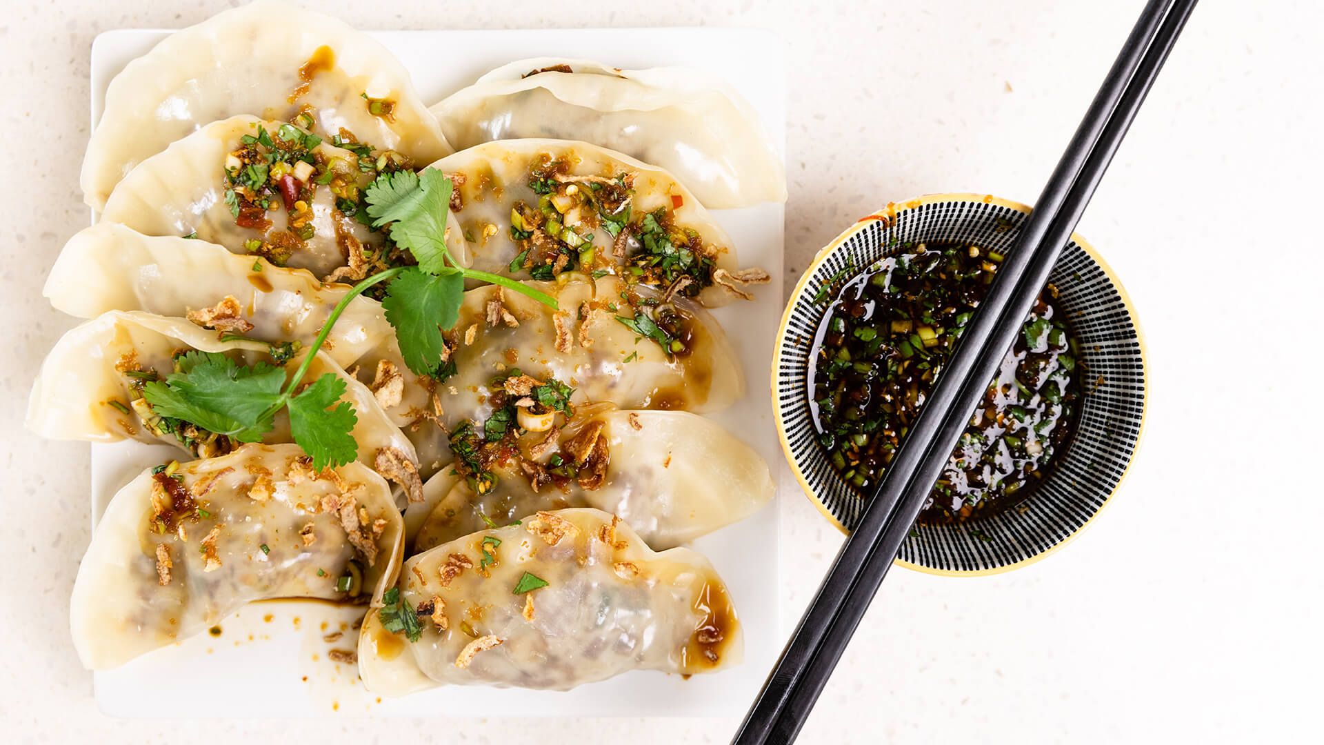 Leftover Brisket Dumplings with a Dipping Sauce Recipe | Beef + Lamb ...