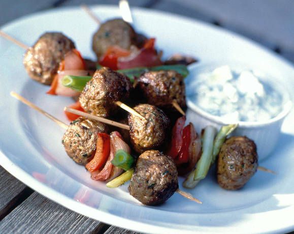 Madras meatballs with fresh herb yoghurt dip Recipe | Beef + Lamb New Zealand