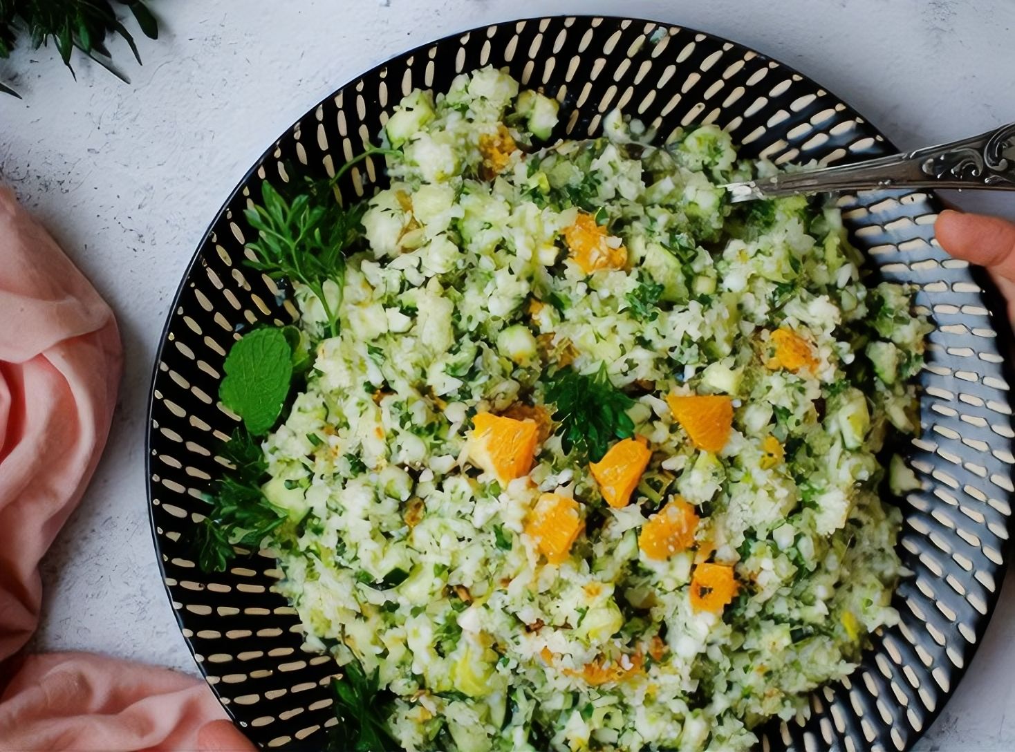 Cauliflower Tabbouleh with Fresh Oranges Recipe | Beef + Lamb New Zealand