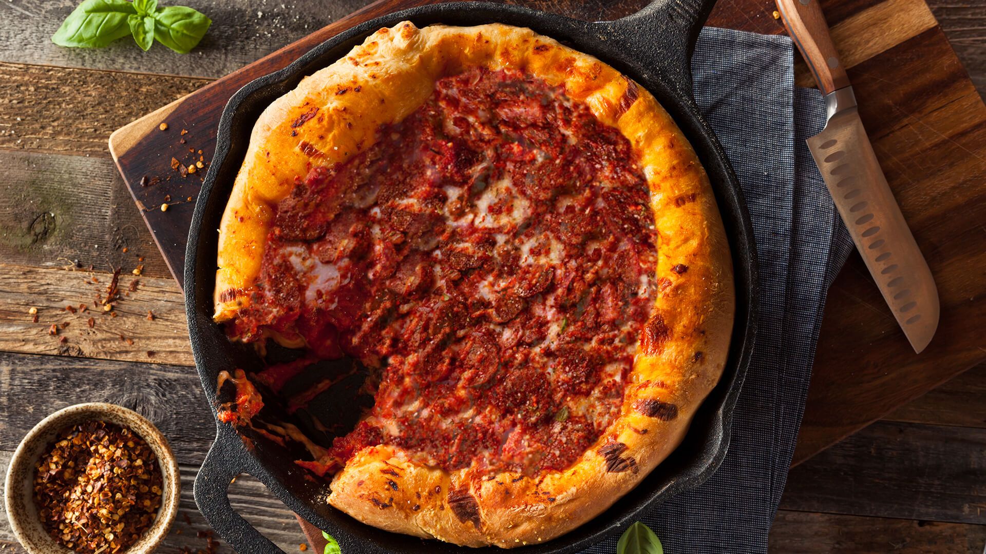 Deep dish pizza with meatballs Recipe | Beef + Lamb New Zealand