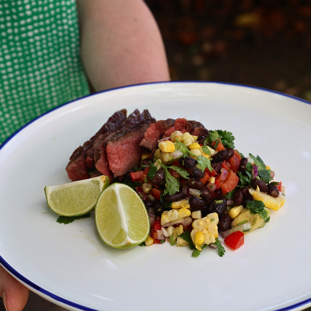 Steaks with cowboy caviar Recipe | Beef + Lamb New Zealand