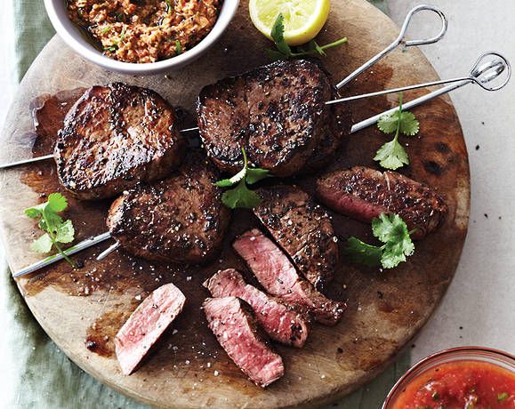 Rubbed beef fillet with two salsas Recipe | Beef + Lamb New Zealand