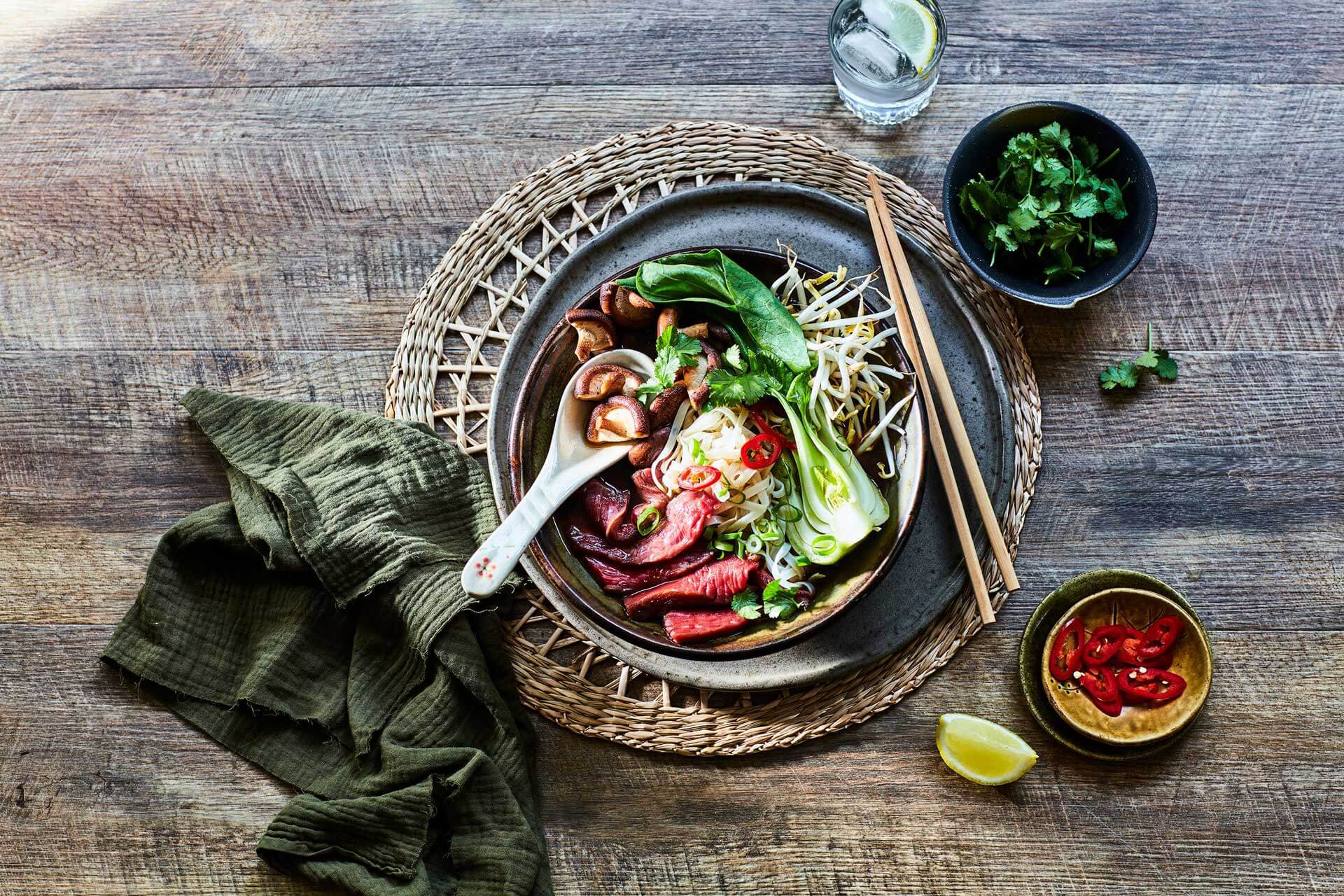 Beef and shiitake mushroom pho Recipe | Beef + Lamb New Zealand