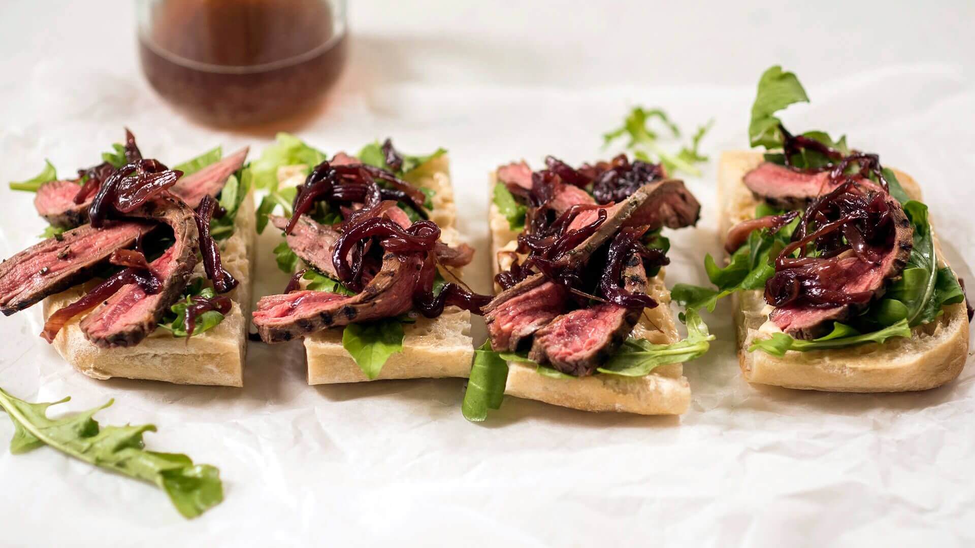Beer-marinated steak sandwiches Recipe | Beef + Lamb New Zealand