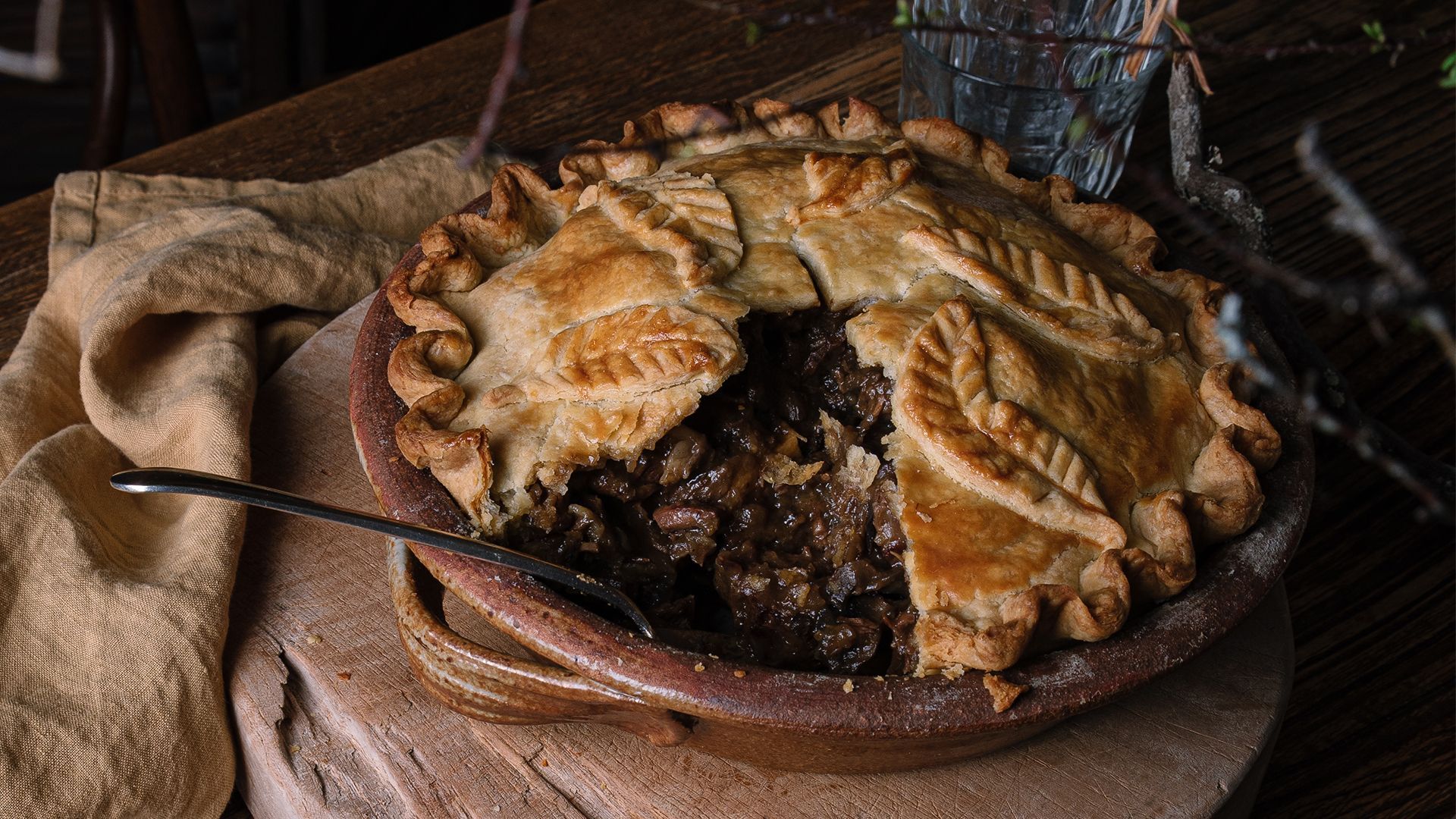 Rustic steak and mushroom pie Recipe | Beef + Lamb New Zealand