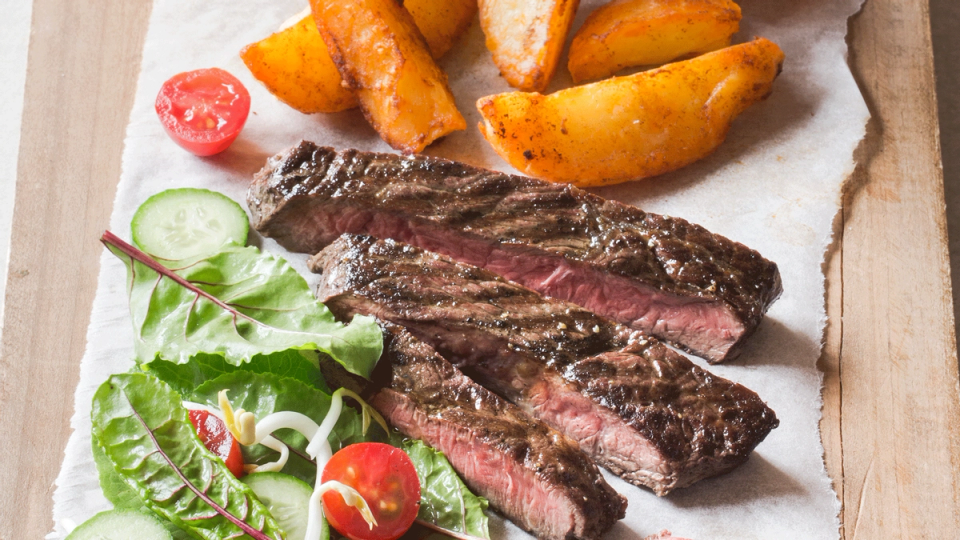 Steak and Wedges with Homemade Vegetable Sauce Recipe Beef + Lamb New