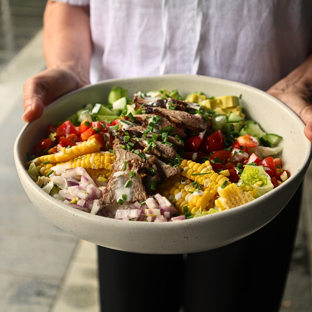 Cobb salad with lamb rump Recipe | Beef + Lamb New Zealand