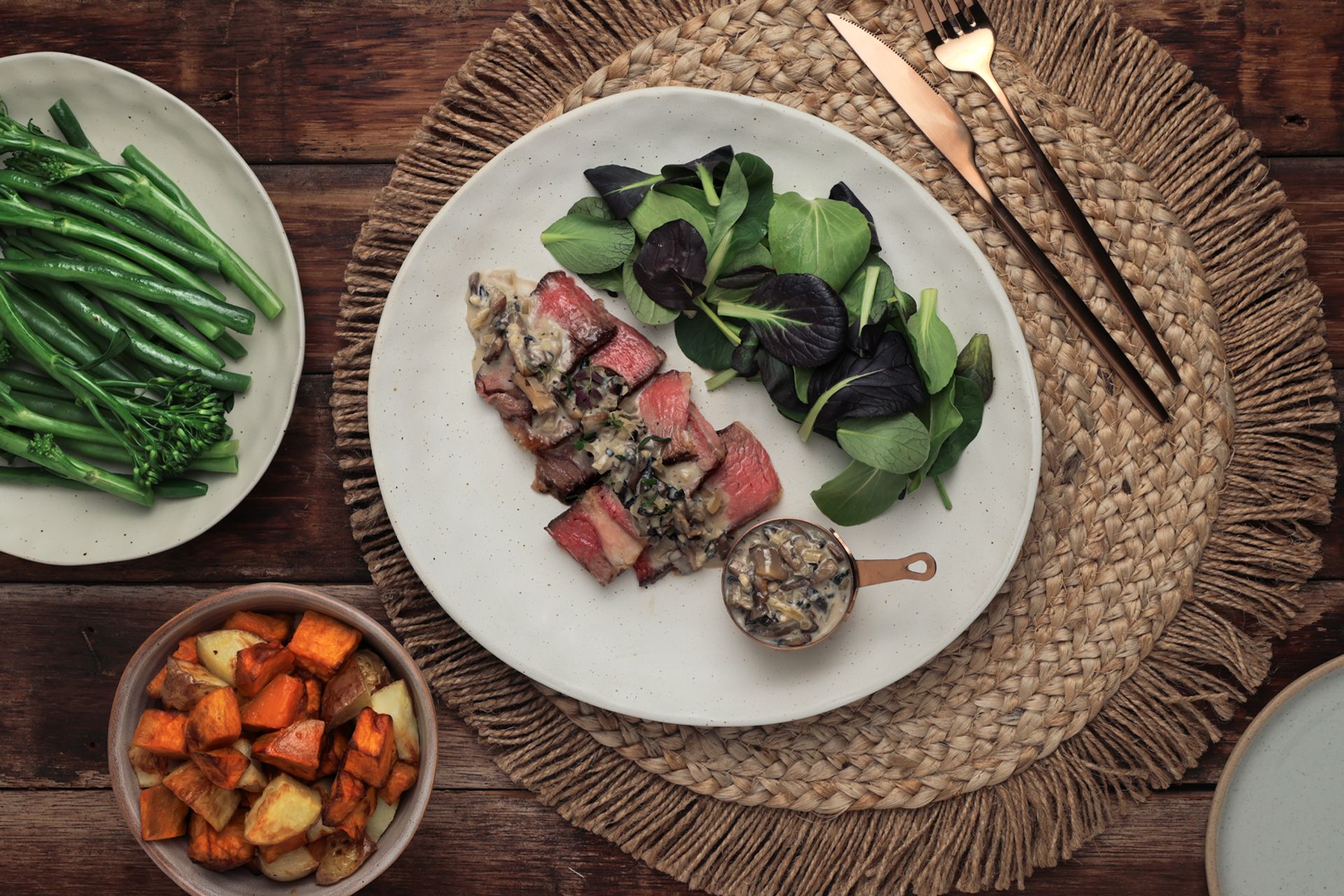 Tomahawk with miso mushroom sauce Recipe | Beef + Lamb New Zealand