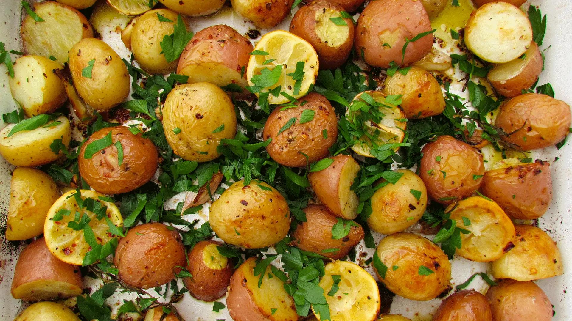 Roast New Potatoes with Chilli, Lime, Garlic and Rosemary Recipe | Beef + Lamb New Zealand