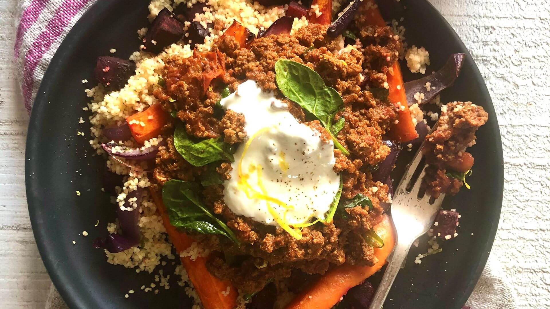 Moroccan beef bowl Recipe | Beef + Lamb New Zealand