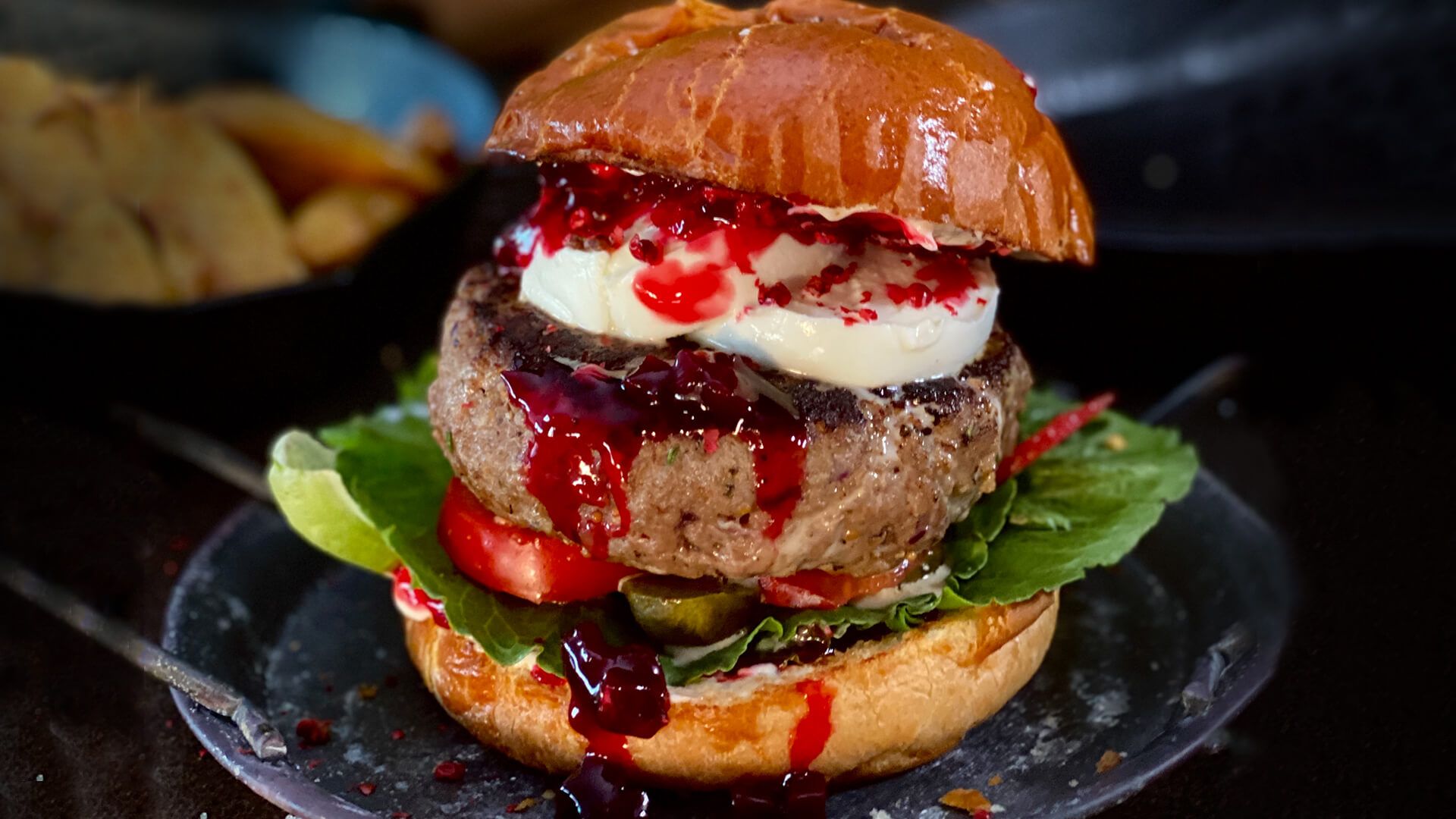 Lamb Burger  Mediterranean Inspired Recipes - FeelGoodFoodie