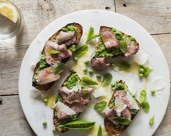 Lamb and green pea bruschetta Recipe | Beef + Lamb New Zealand