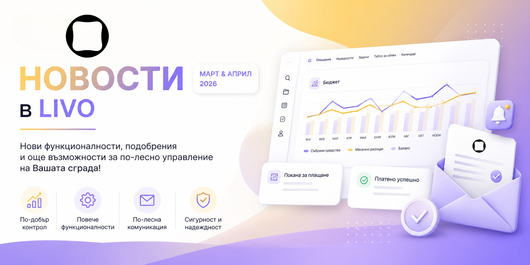 Нови функционалности в LIVO – март и април 2026