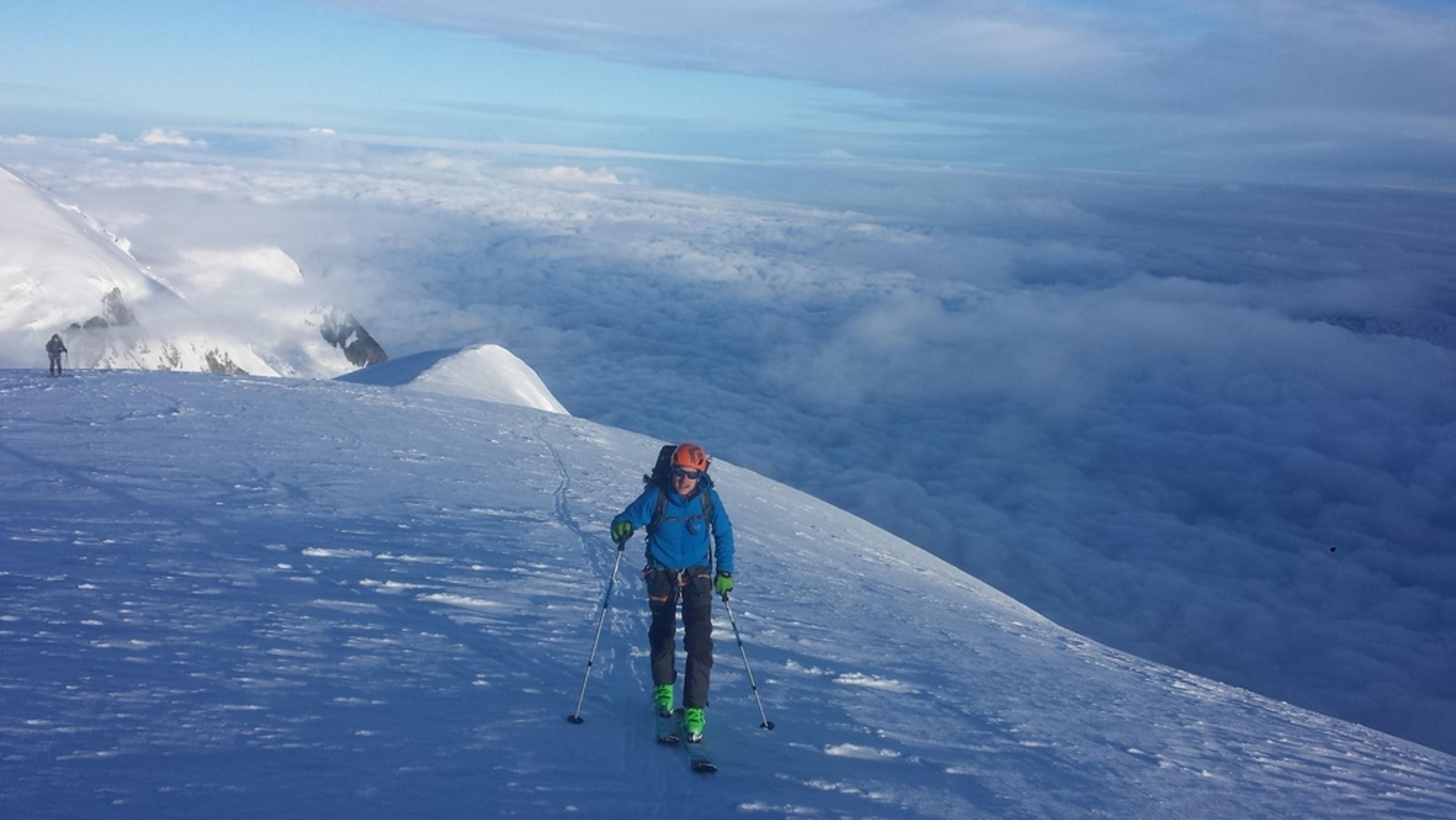 Mont-Blanc du Tacul - Ski - Montée vers le sommet du Tacul