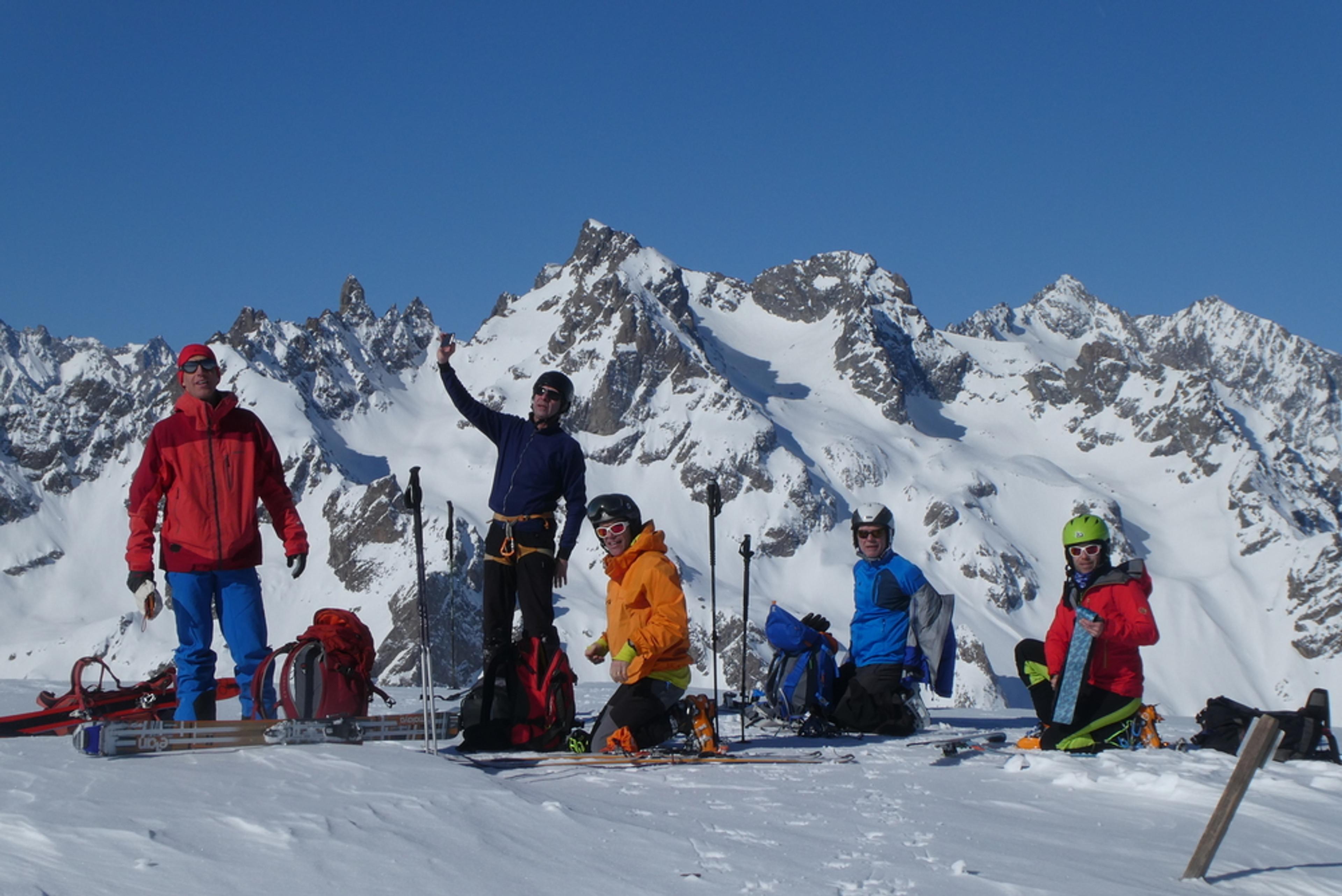 Stage freerando – Serre Chevalier – Traversée Montbrison – Au sommet de la Condamine