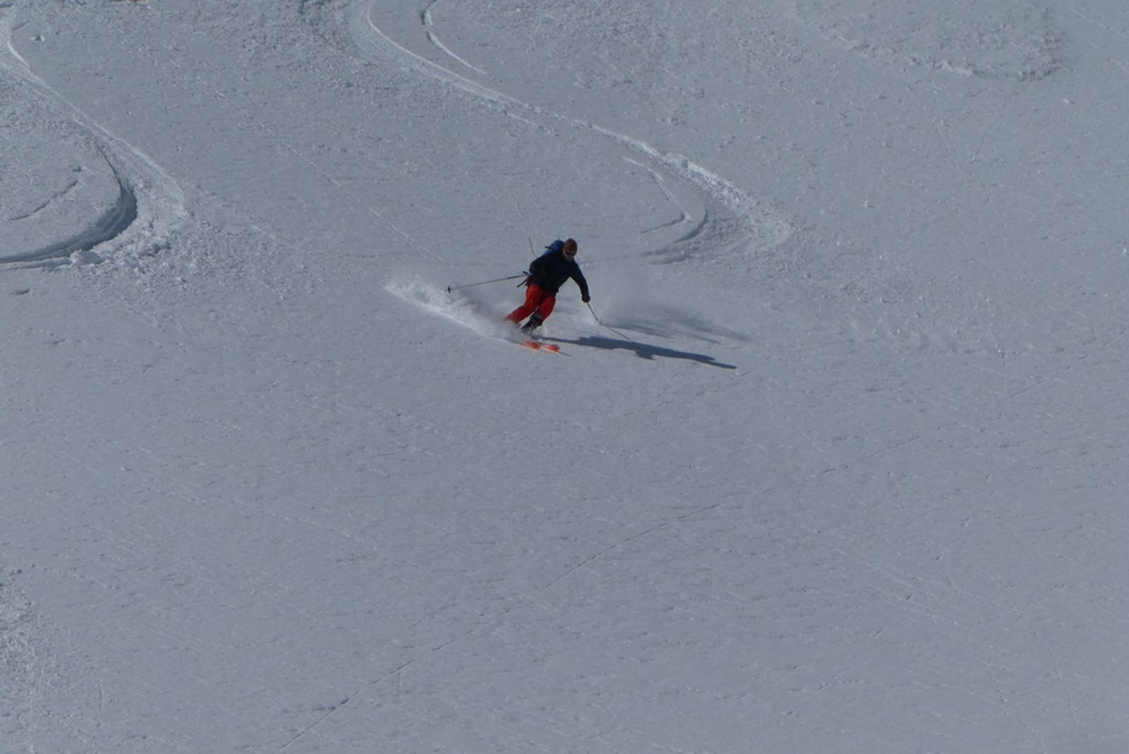 Raid ski randonnée Cerces - Antoine dans la powpow