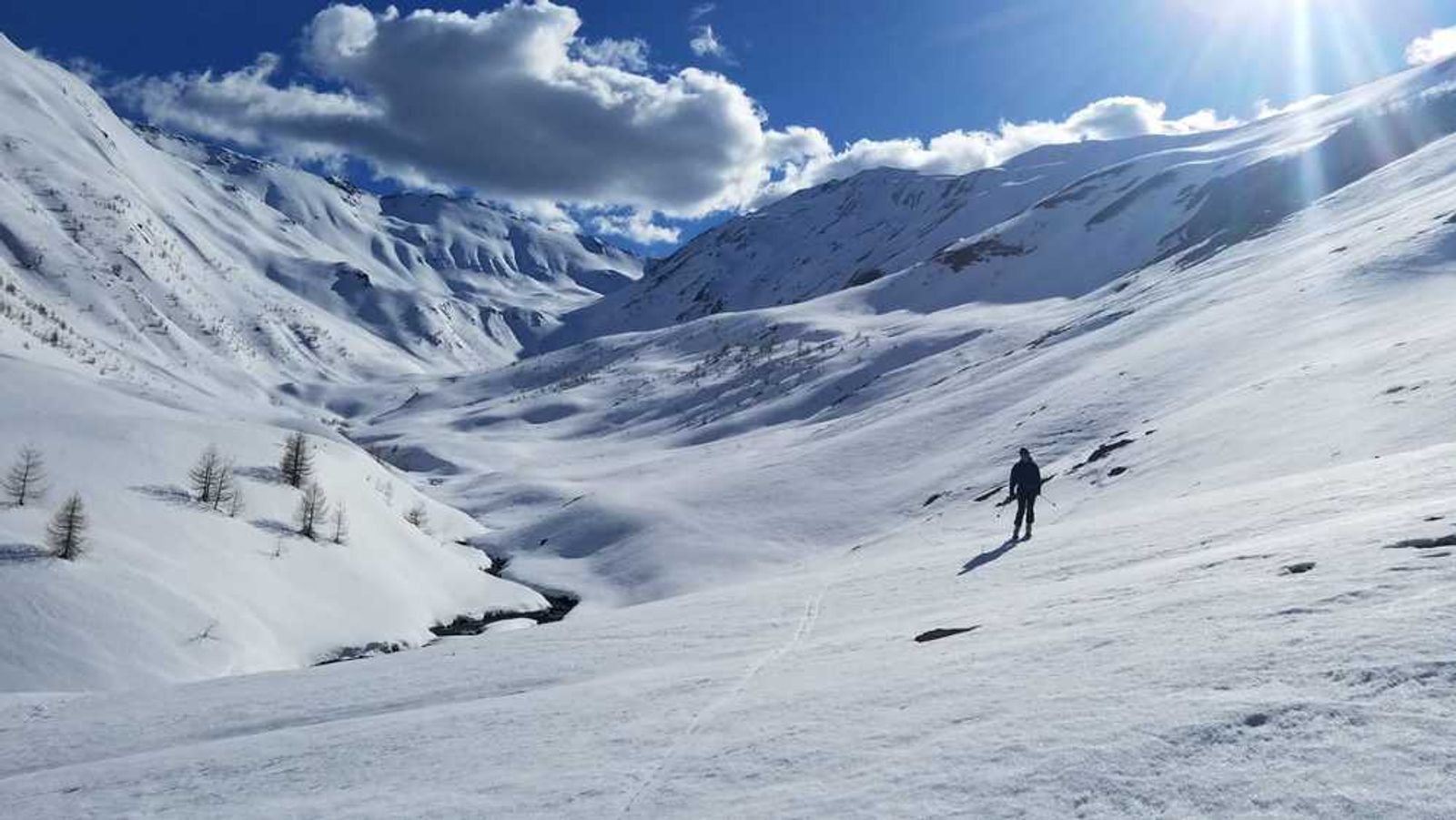 Freerando Les Orres - Tête de l'Aupet - Des kilomètres à glisser