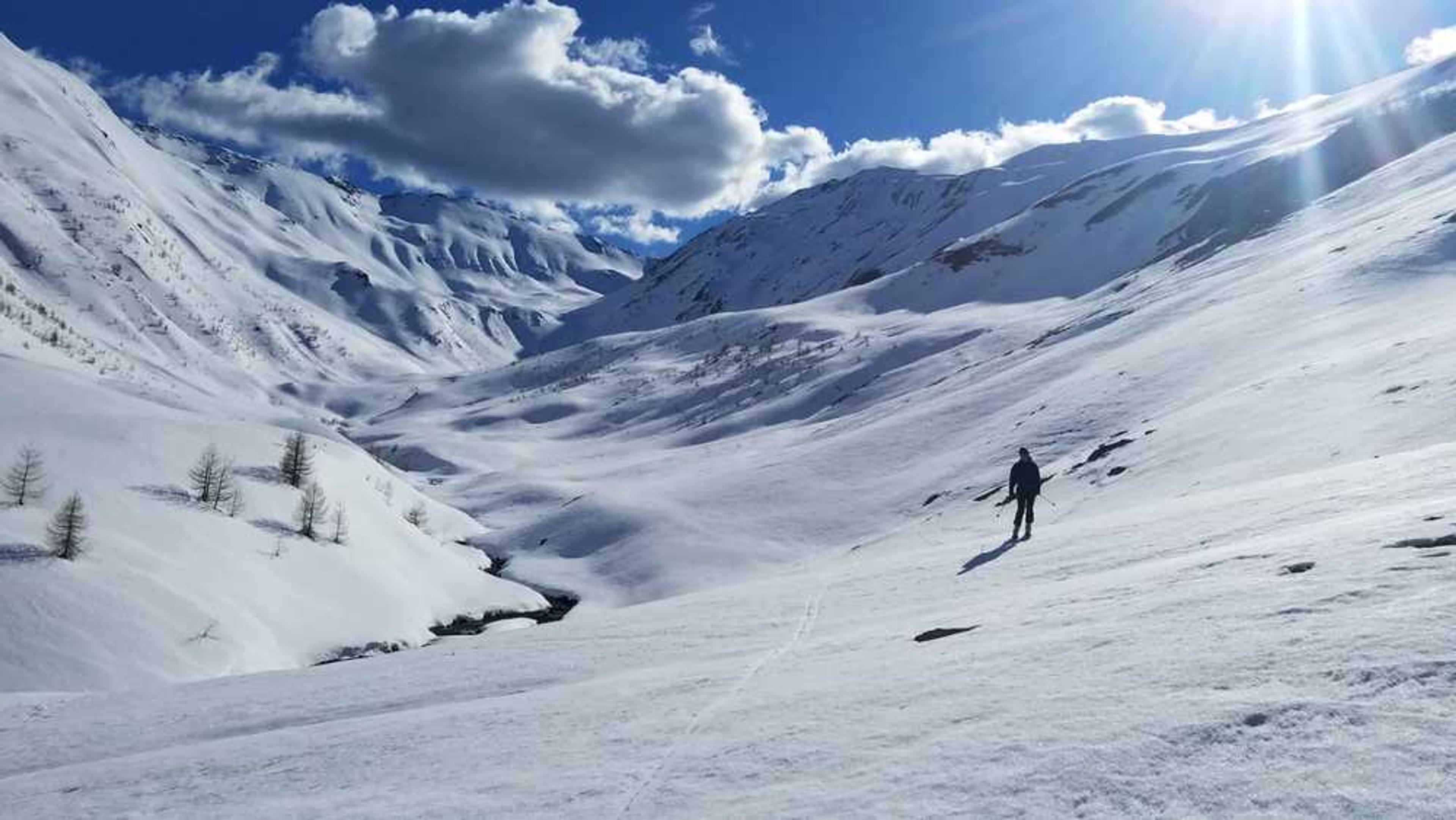 Freerando Les Orres - Tête de l'Aupet - Des kilomètres à glisser