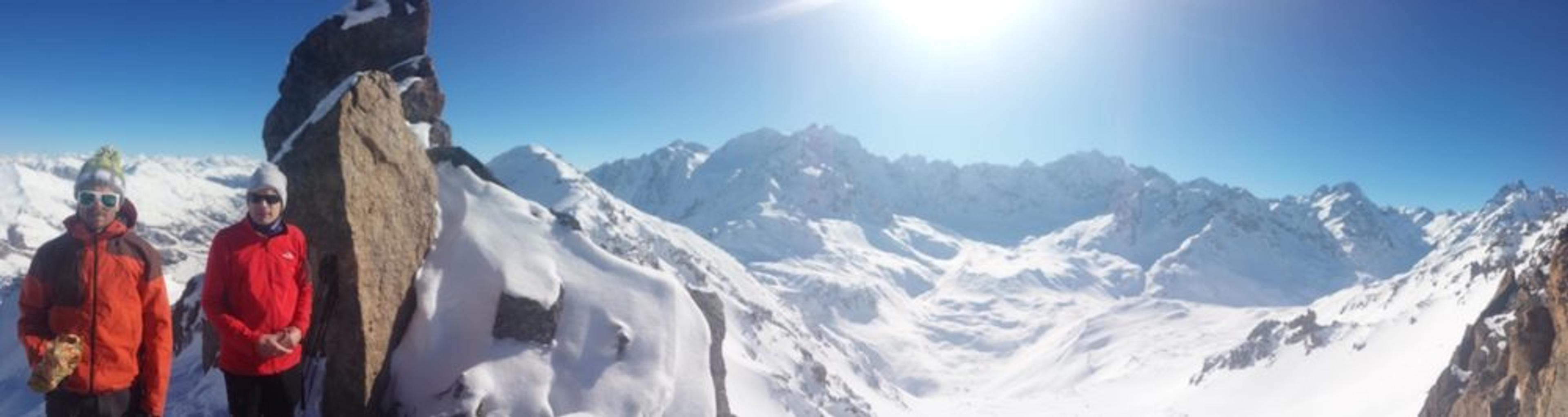 Etendard Combeynot - Couloir nord - Panoramique