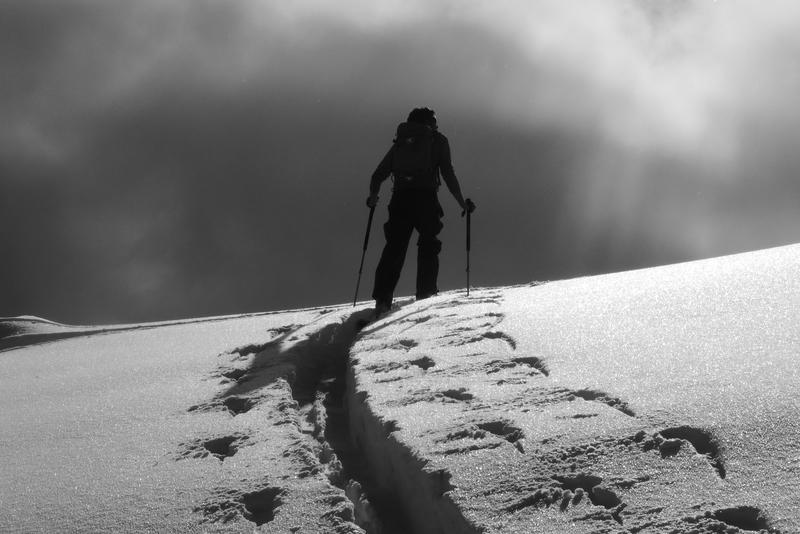 Couloir crête Bel Serre - Montée