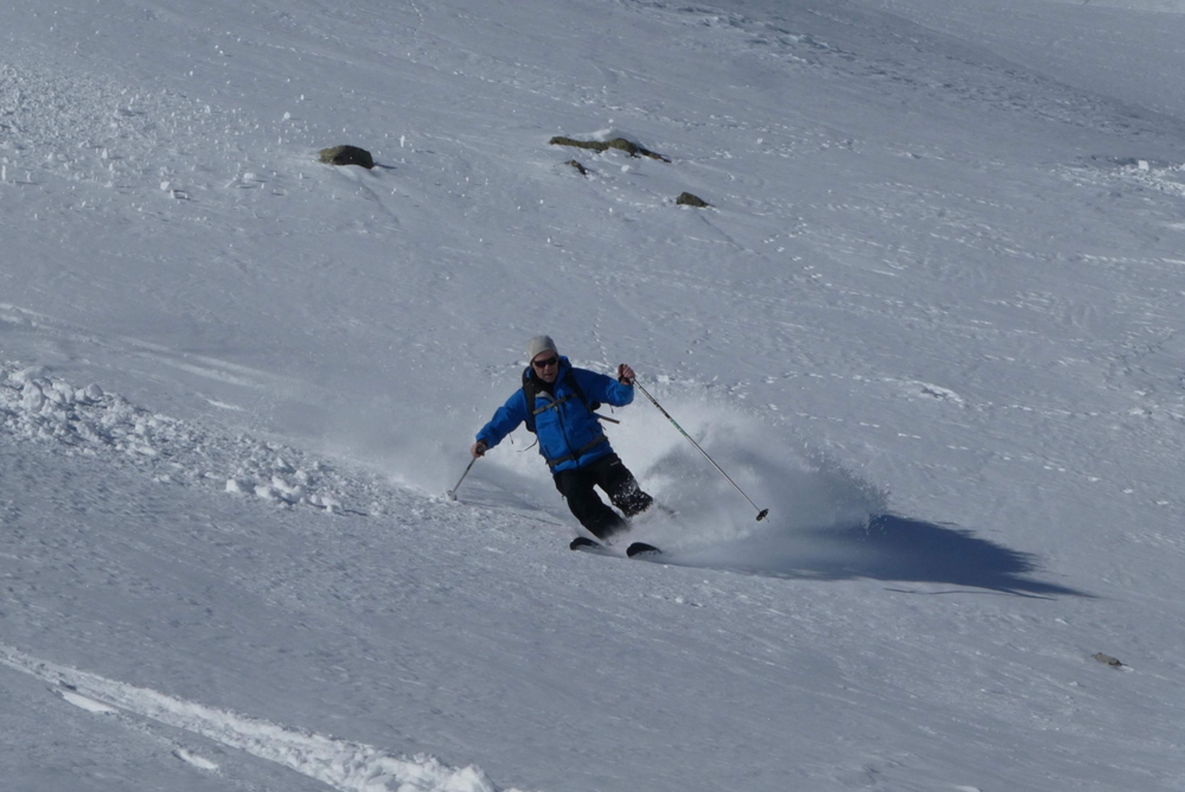 Refuge Terre rouge - Eddi avec des pieds tout neufs!