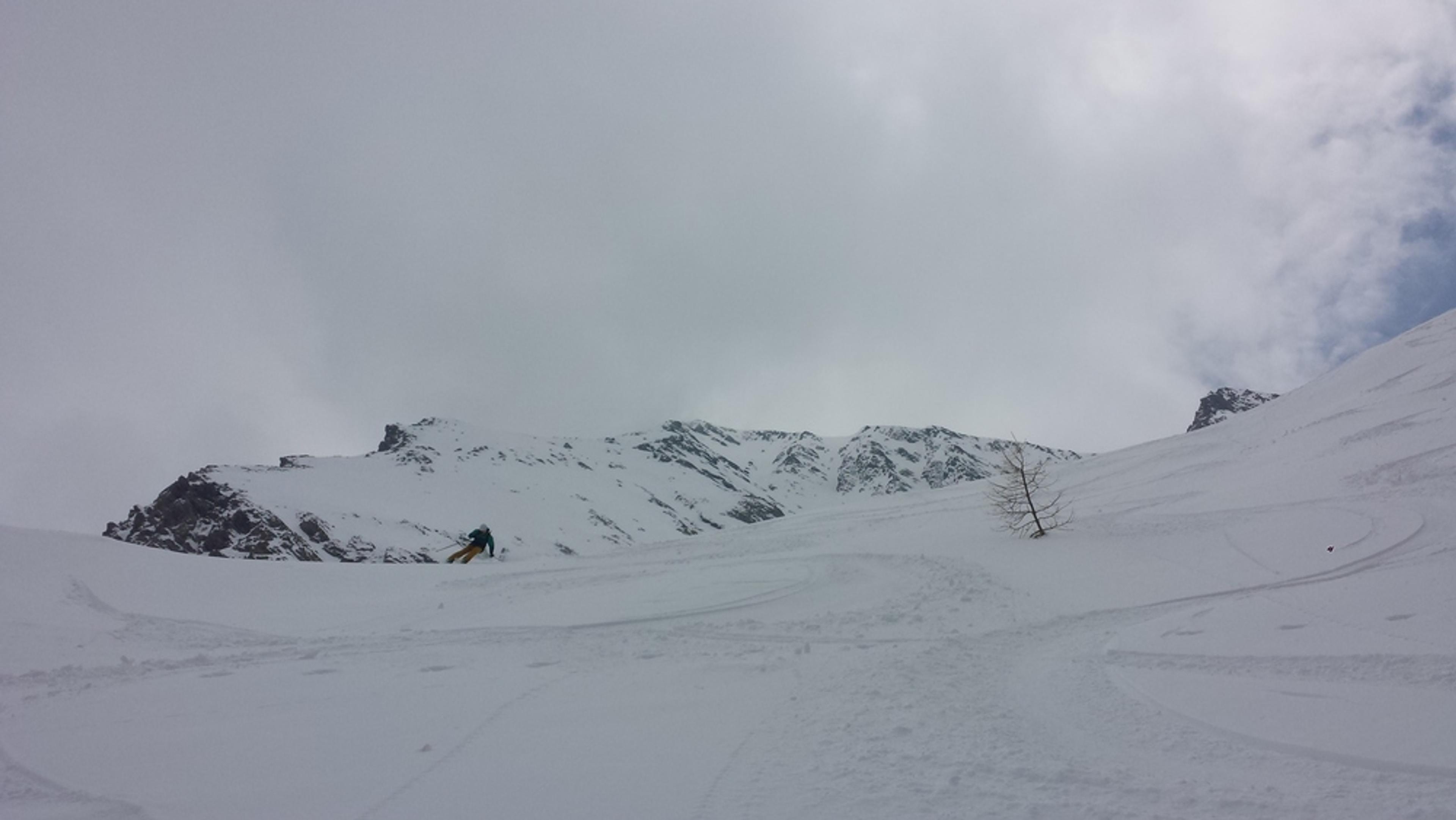 Sagnes Longues - Couloir NW - Sous le couloir toujours très bon!