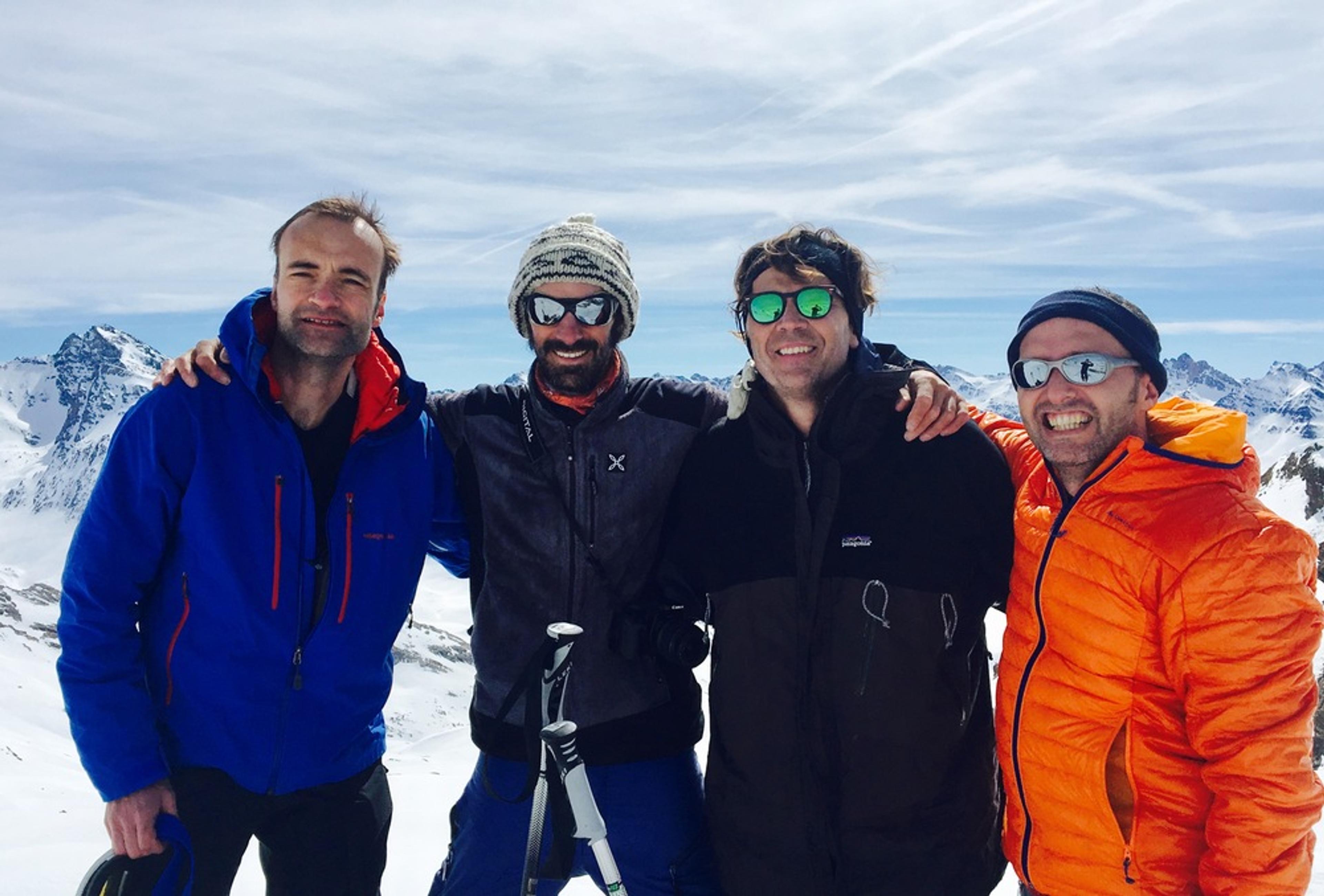 Raid ski Queyras - Tête du Longet - La team (moins Laurent)