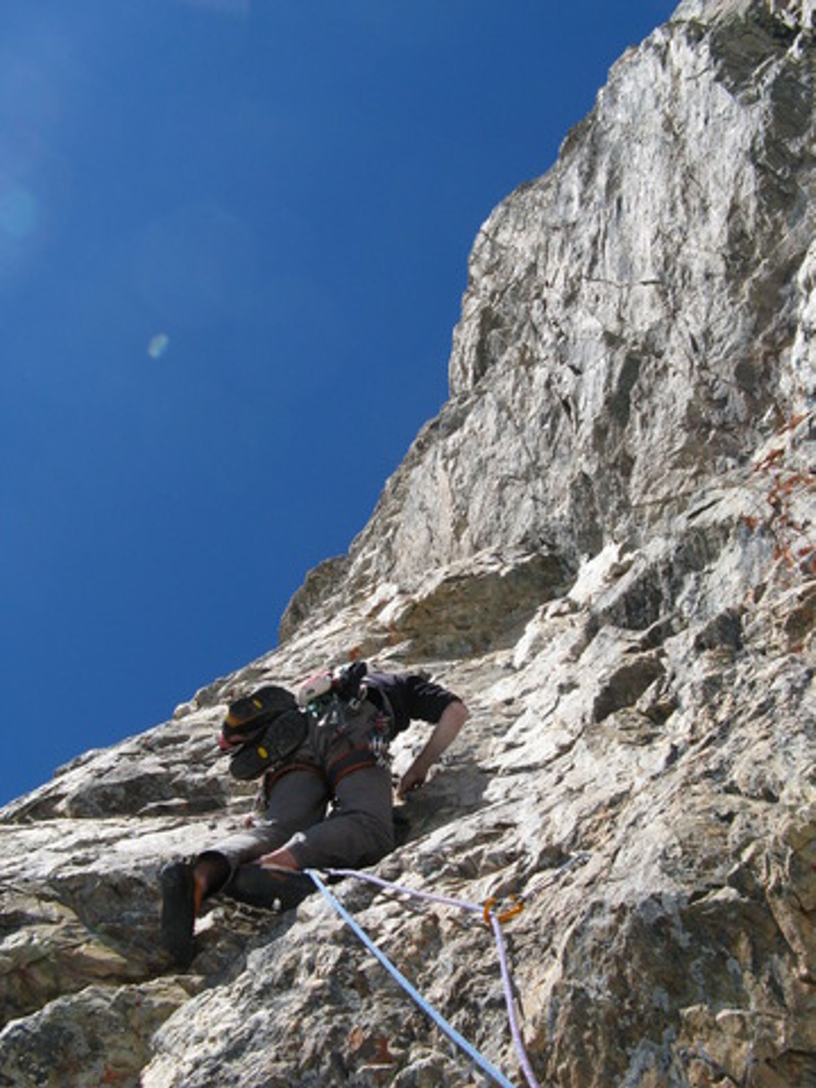 Dans un des 7a de la partie haute, Mitchka