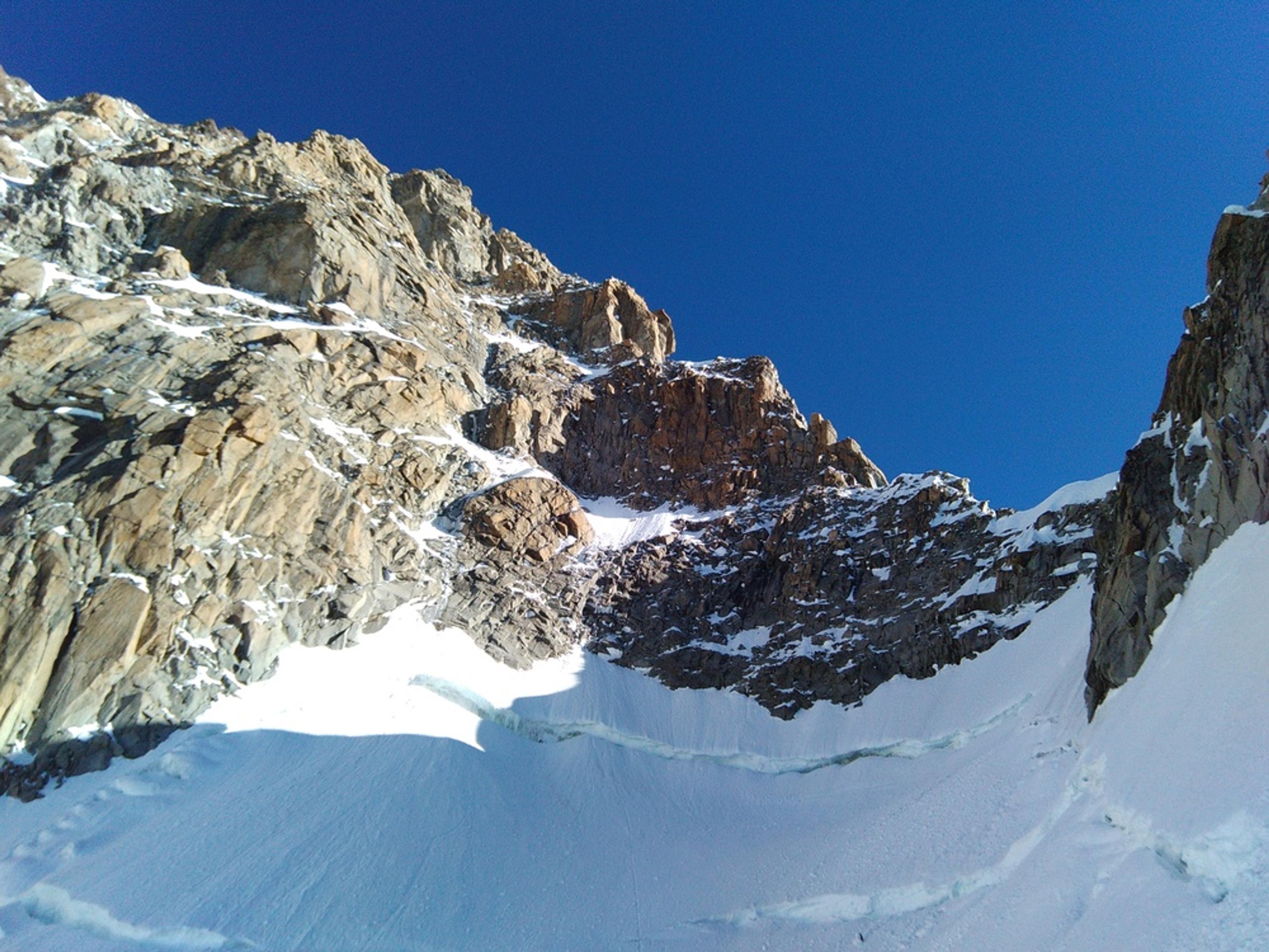 Mont-Blanc - Inominata - Vue sur l'itinéraire