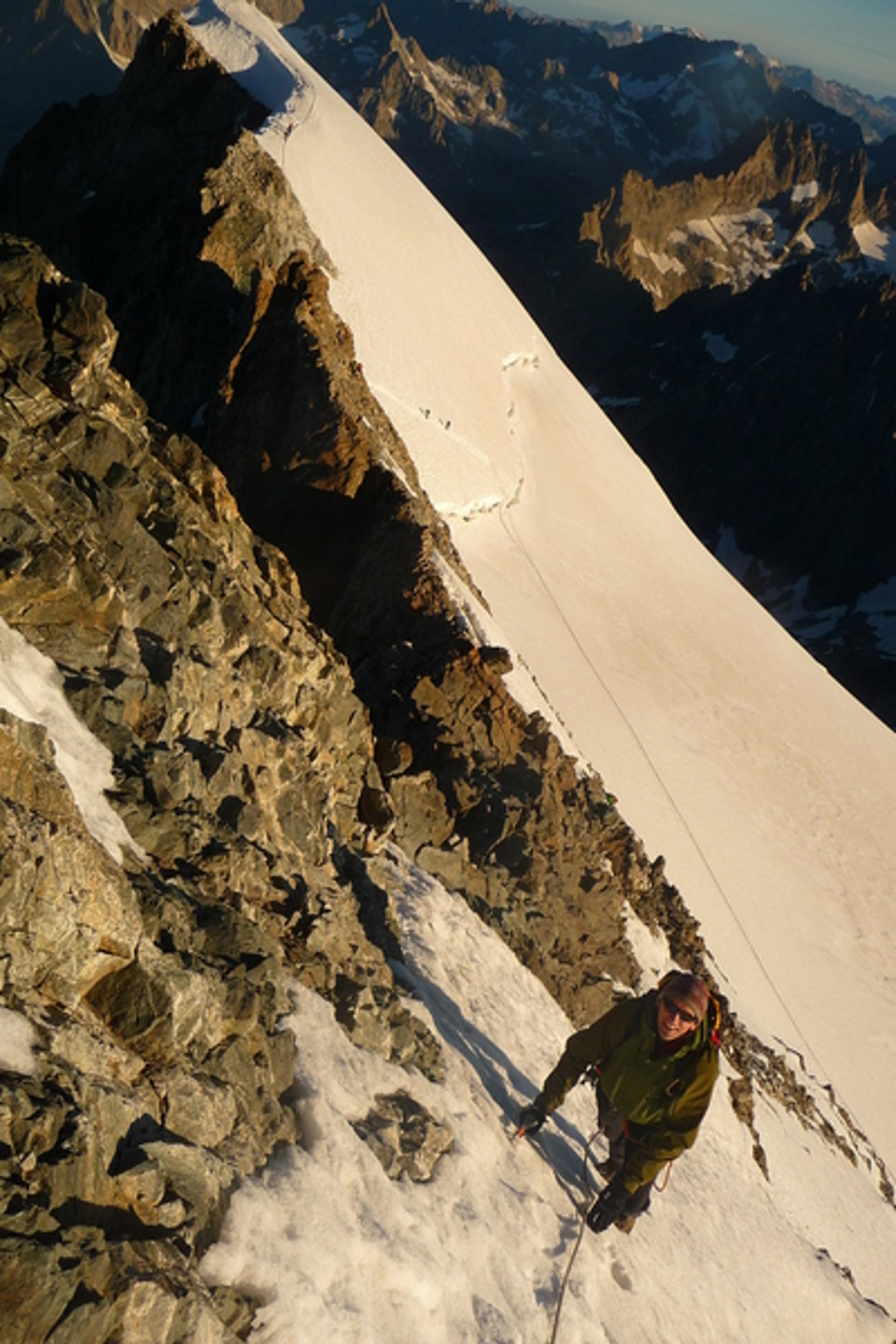 Barre des Ecrins - Sur l'arête
