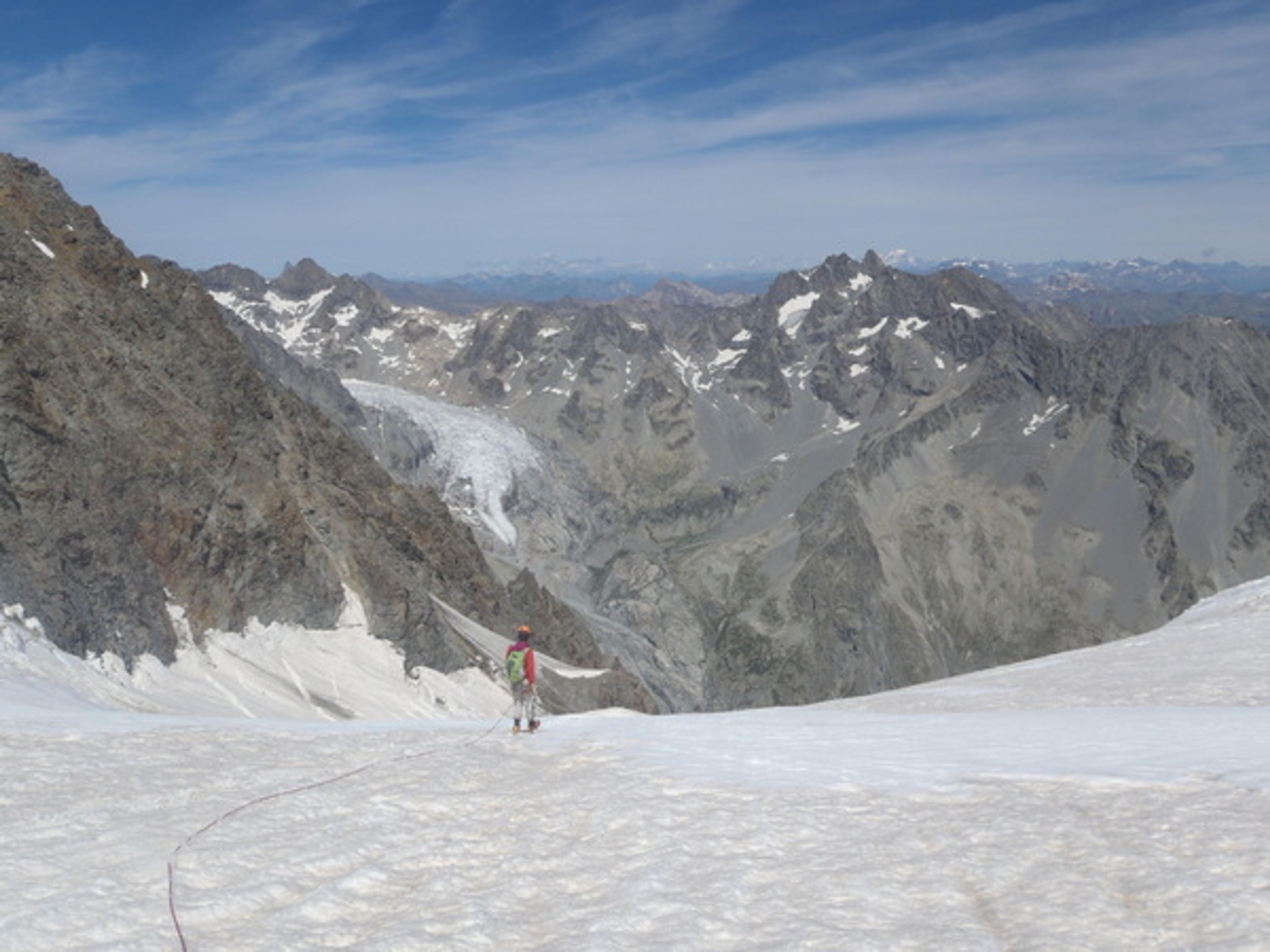 Pilier Kelle - Pelvoux - Passage en mode glaciaire