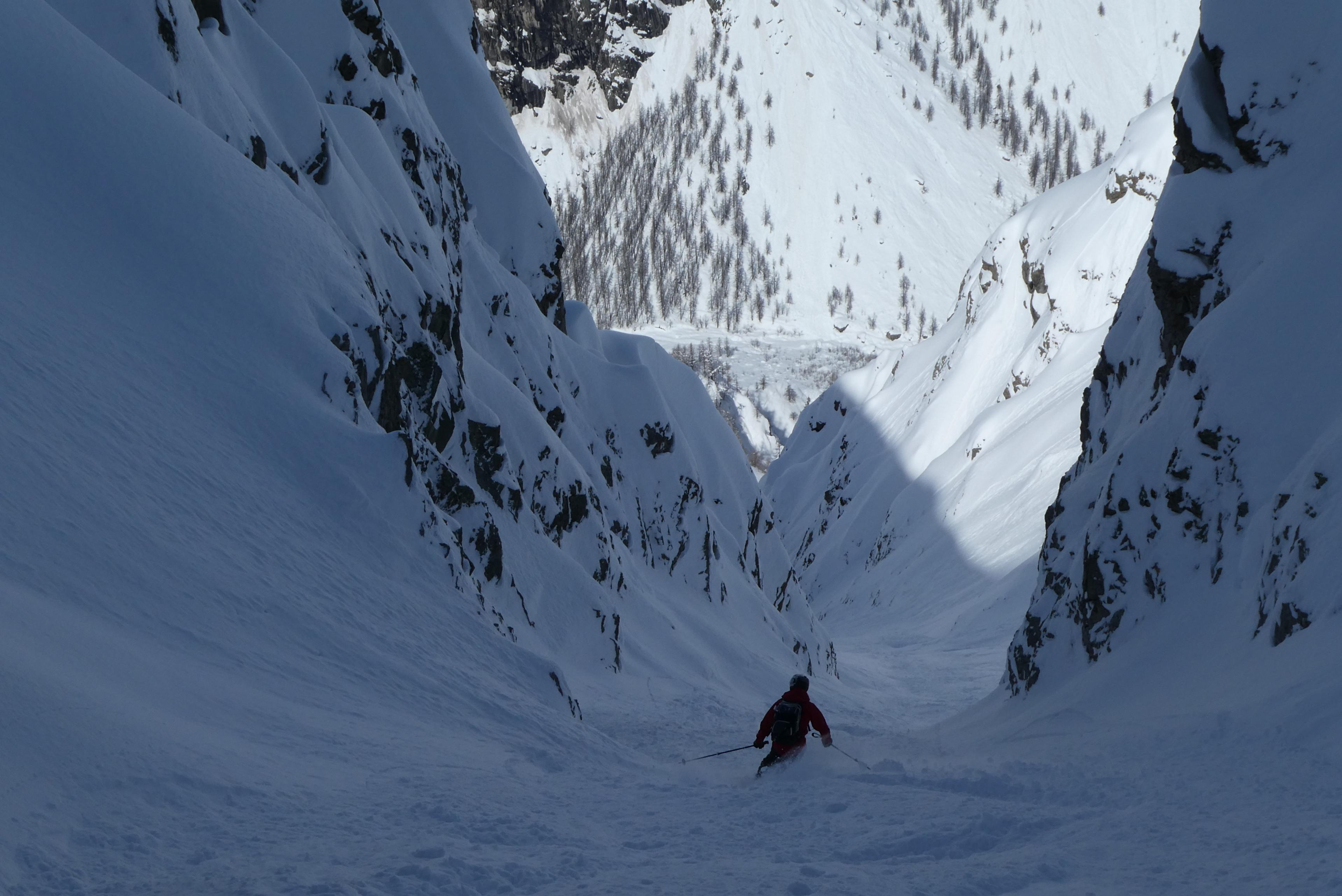 Journée ski de pente raide