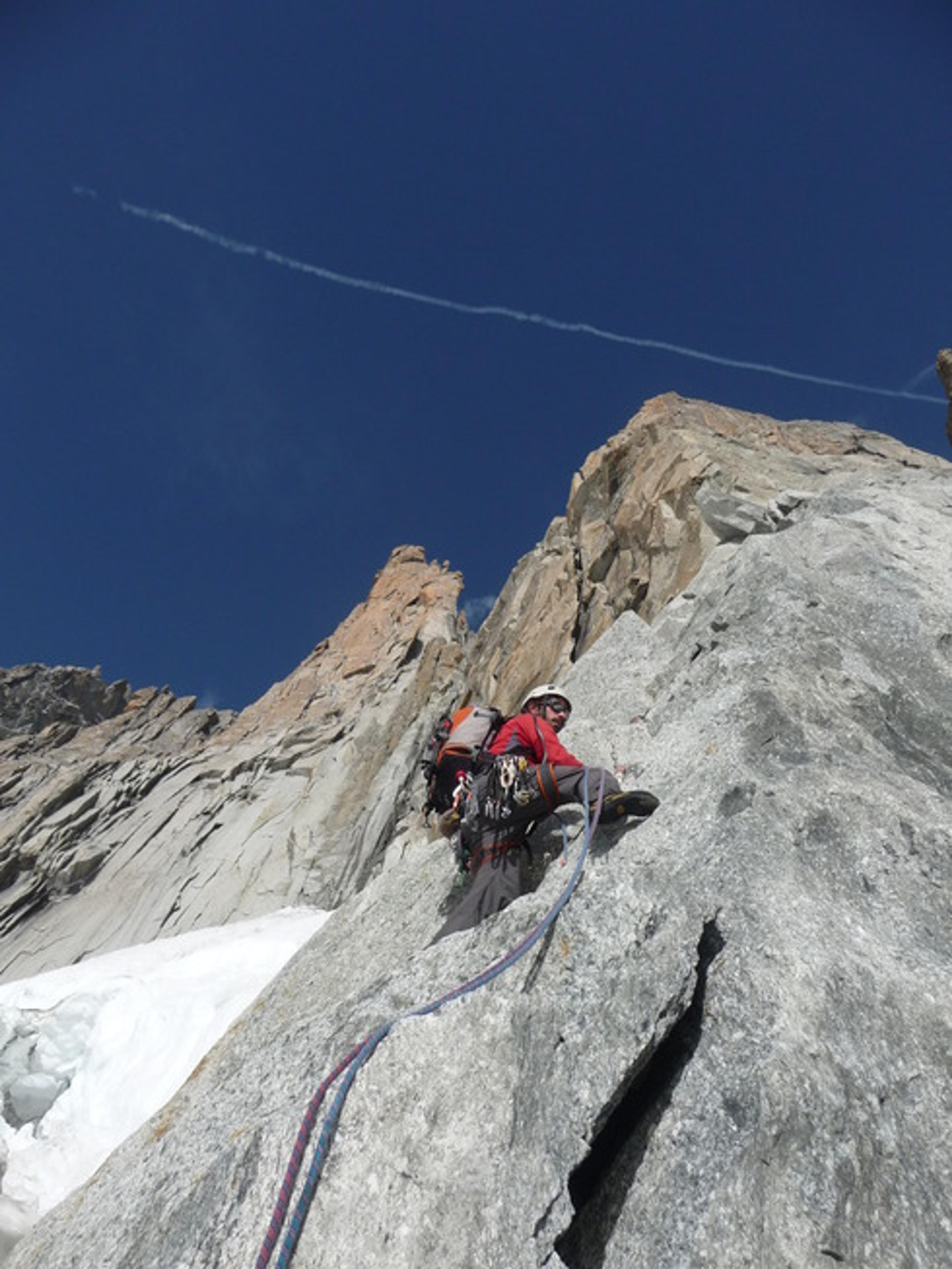 A l'attaque du Pilier Gervasutti