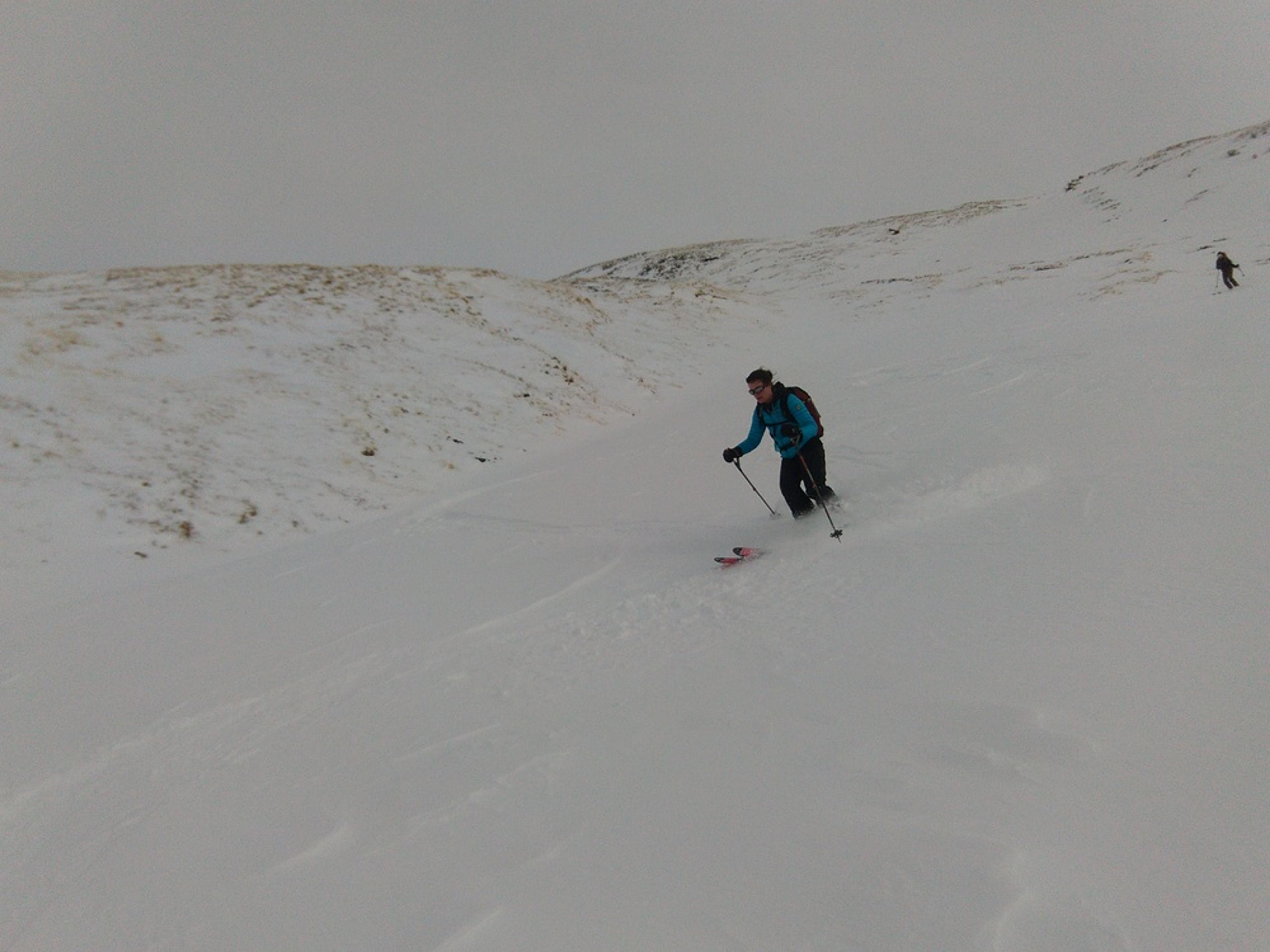 Marion à la descente du Pic Traversier