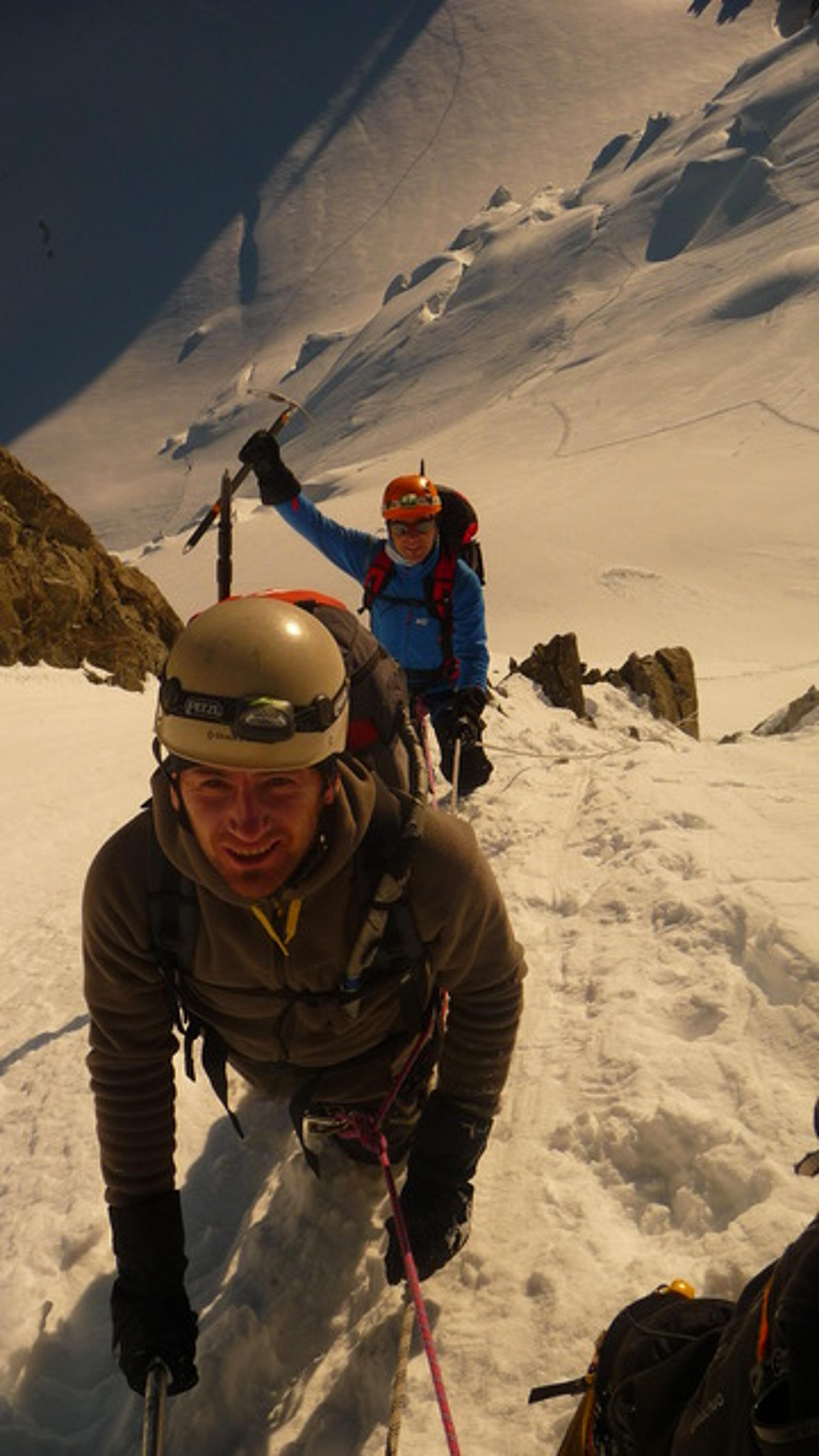 Mont Blanc par les Trois Monts - La fin du passage du Maudit