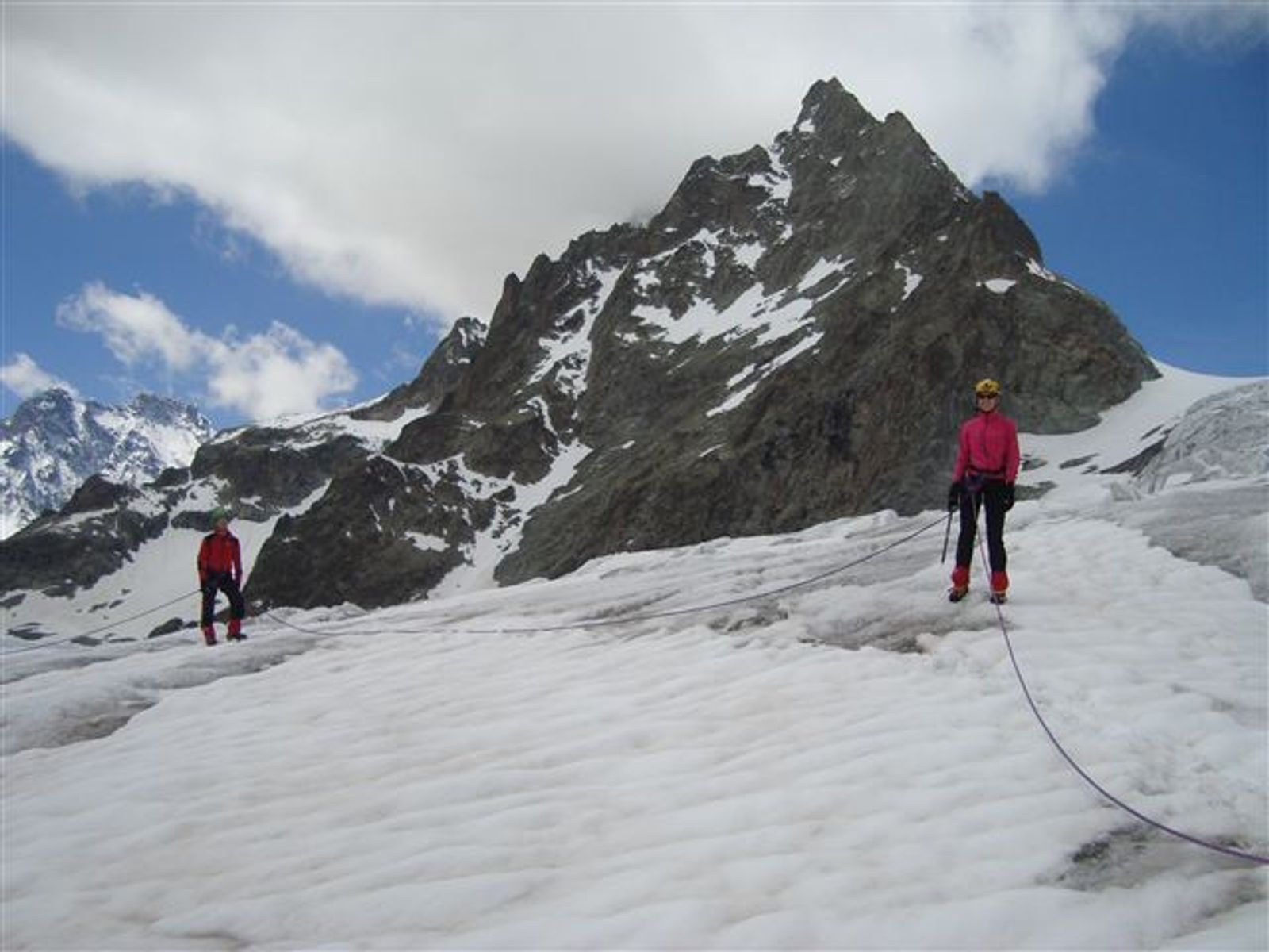 Ecole de glace - Glacier Blanc - Sur le plateau glaciaire