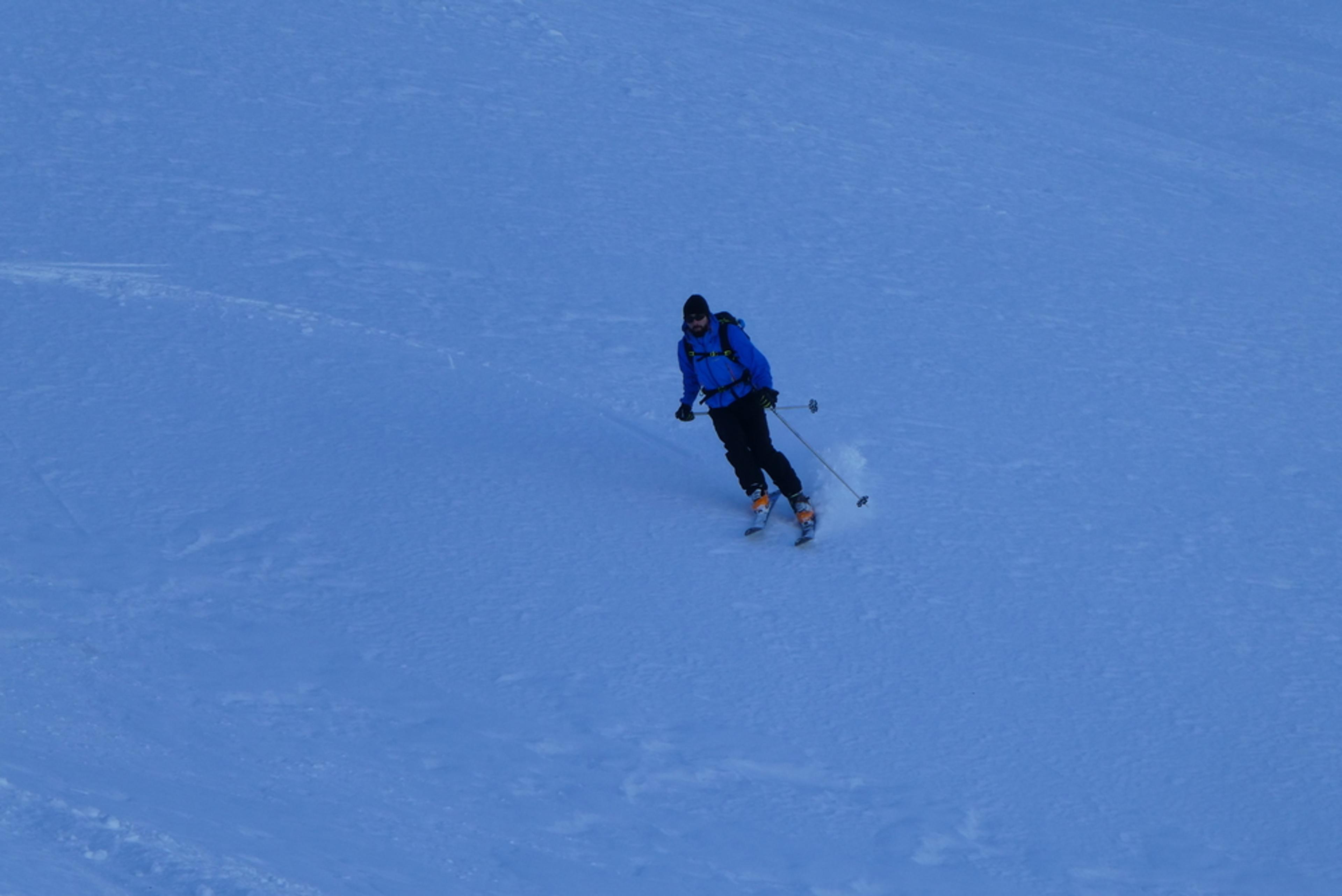 Vallon du Crouzet - Premières traces pour le "cutter"