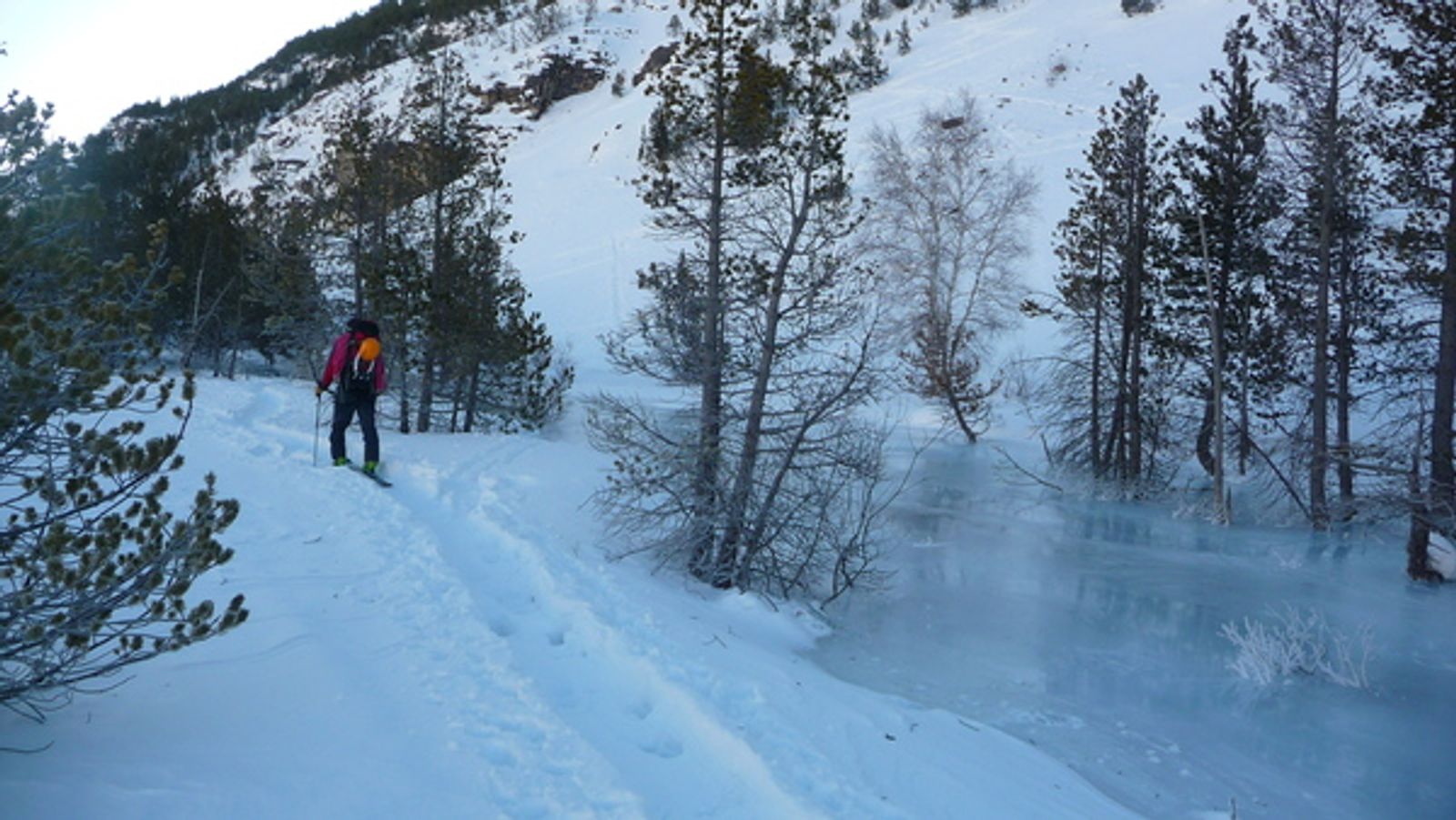 Cervières - Cascade de glace - Le torrent gelé