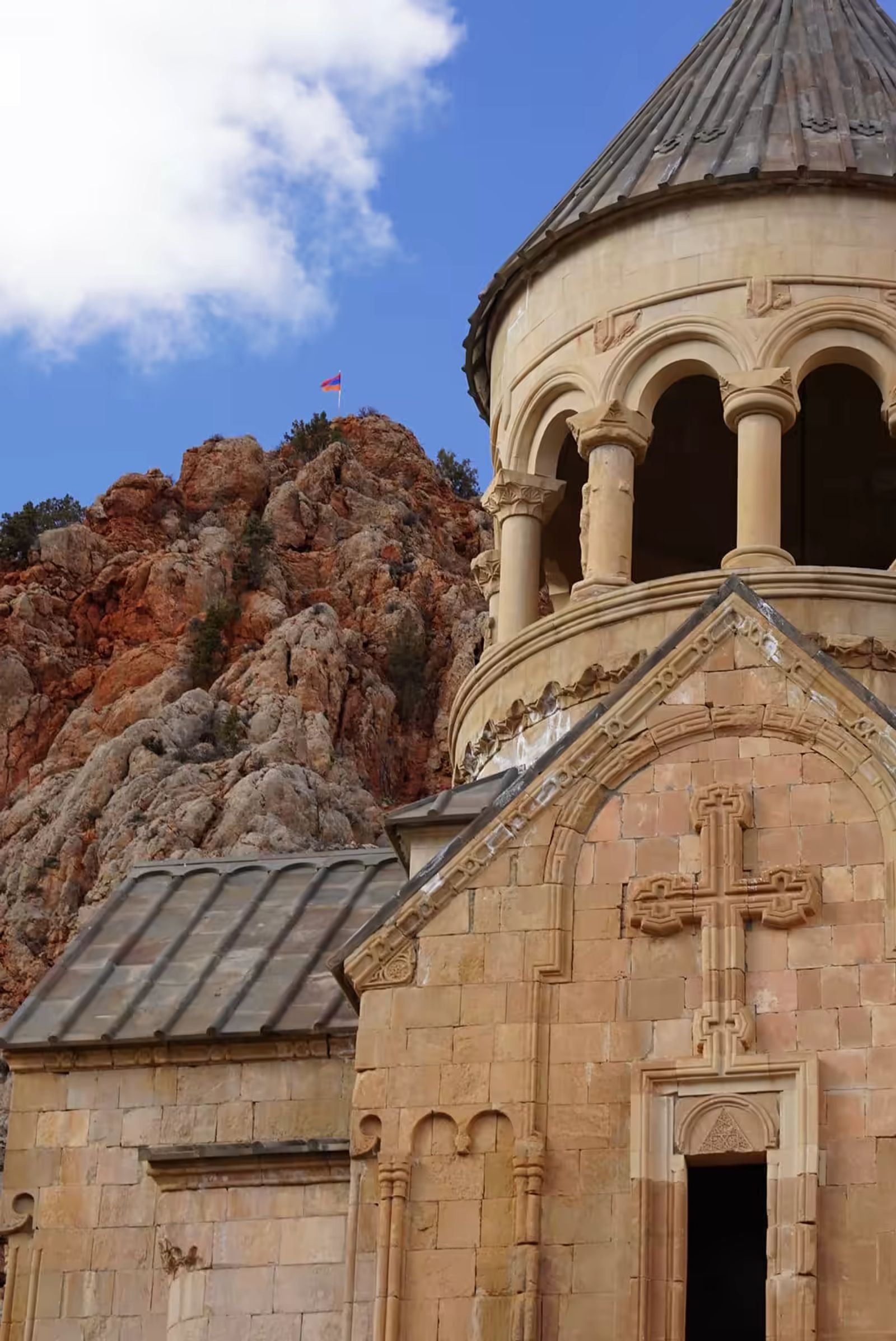 Vue sur une partie du monastère de Noravank, joyau Arménien