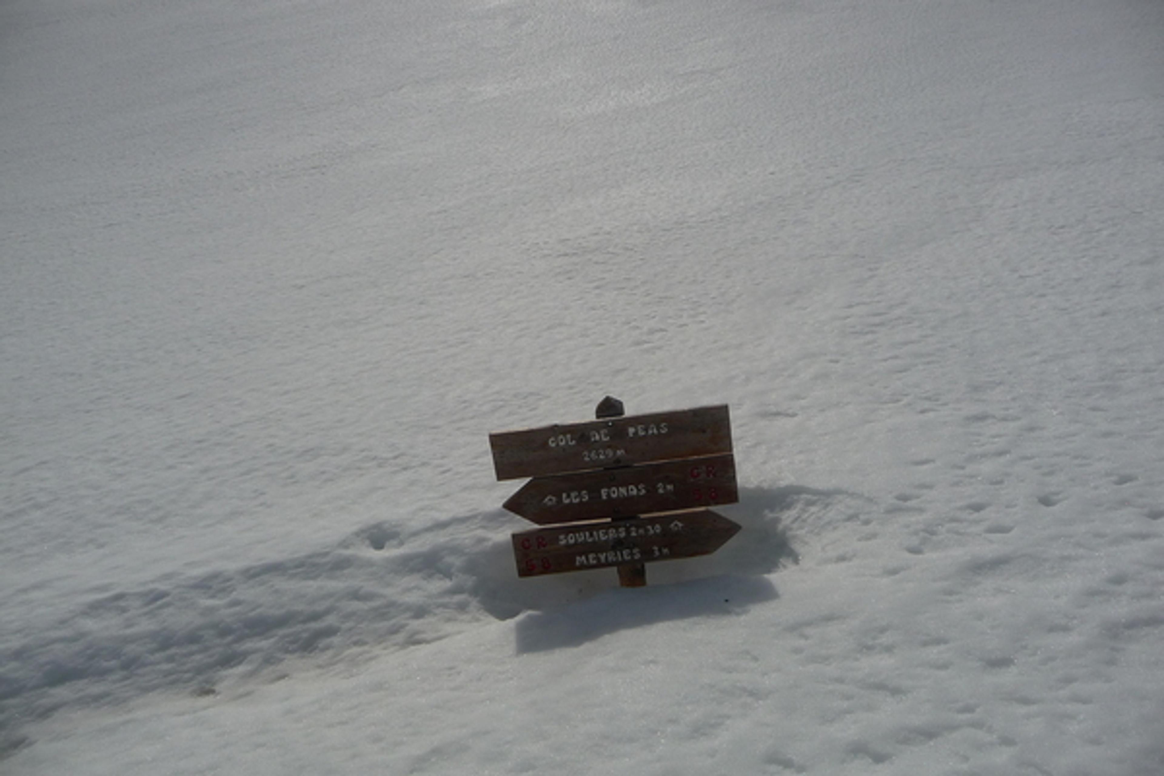 Col de Péas - Nous sommes bien au col, aucun doute!