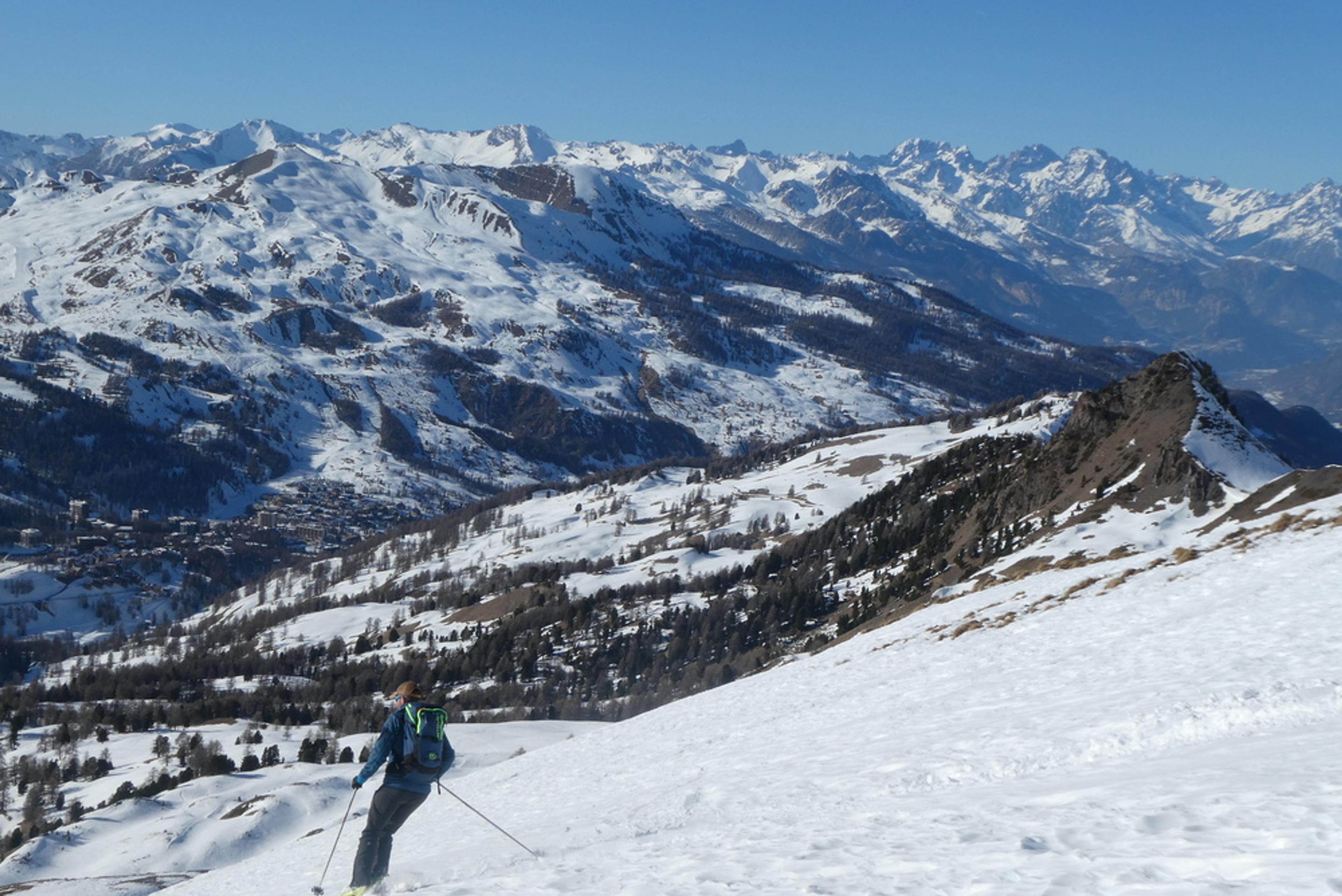 Initiation ski de randonnée - Paneyron - Pas mal le décor pour skier