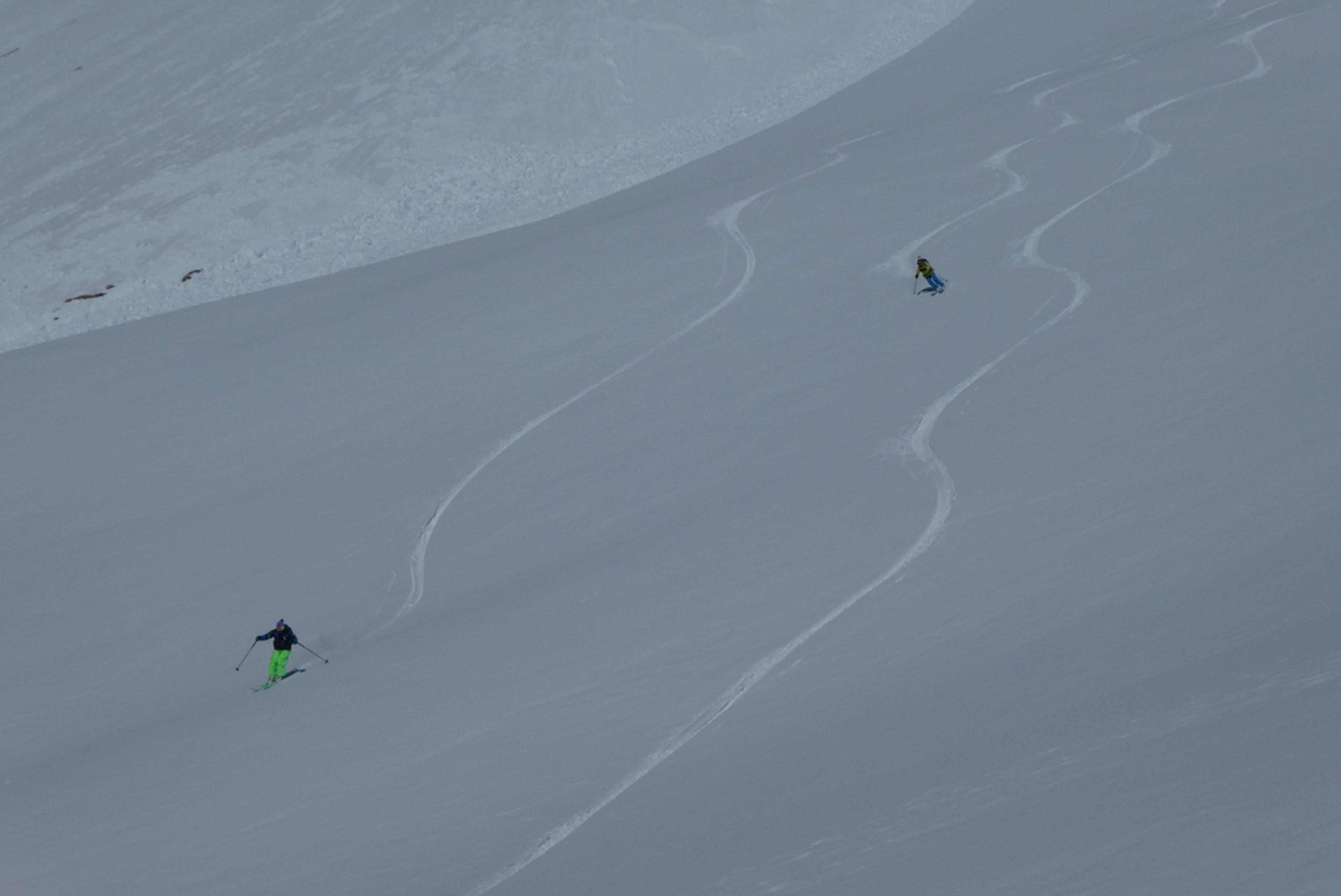 Couloir nord Rocher Blanc - Ptit run en sud, en amoureux