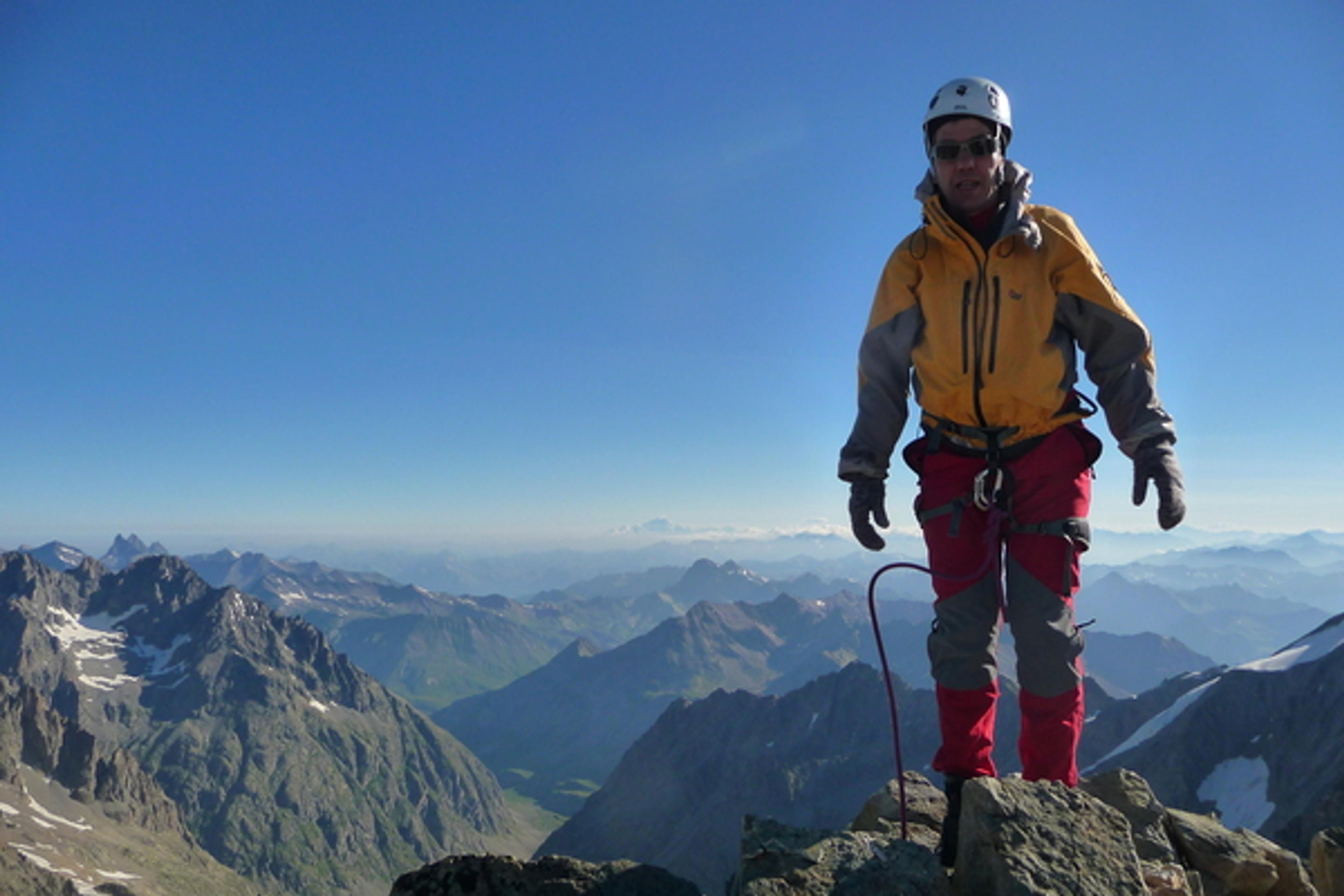 Roche Faurio - Mathieu et le Mont Blanc