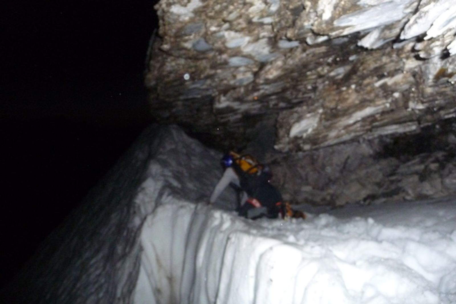 Eiger - Snow ramping matinal dans le socle