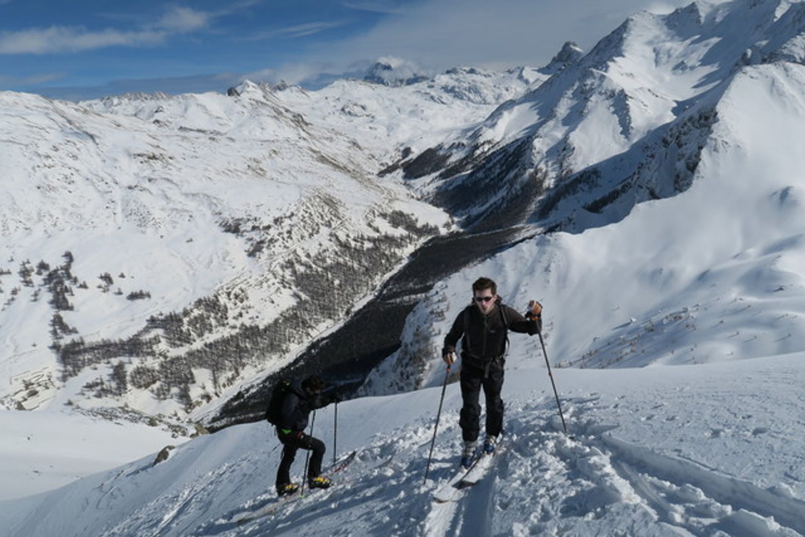 Pointe des Marcelettes - Sur l'arête aérienne