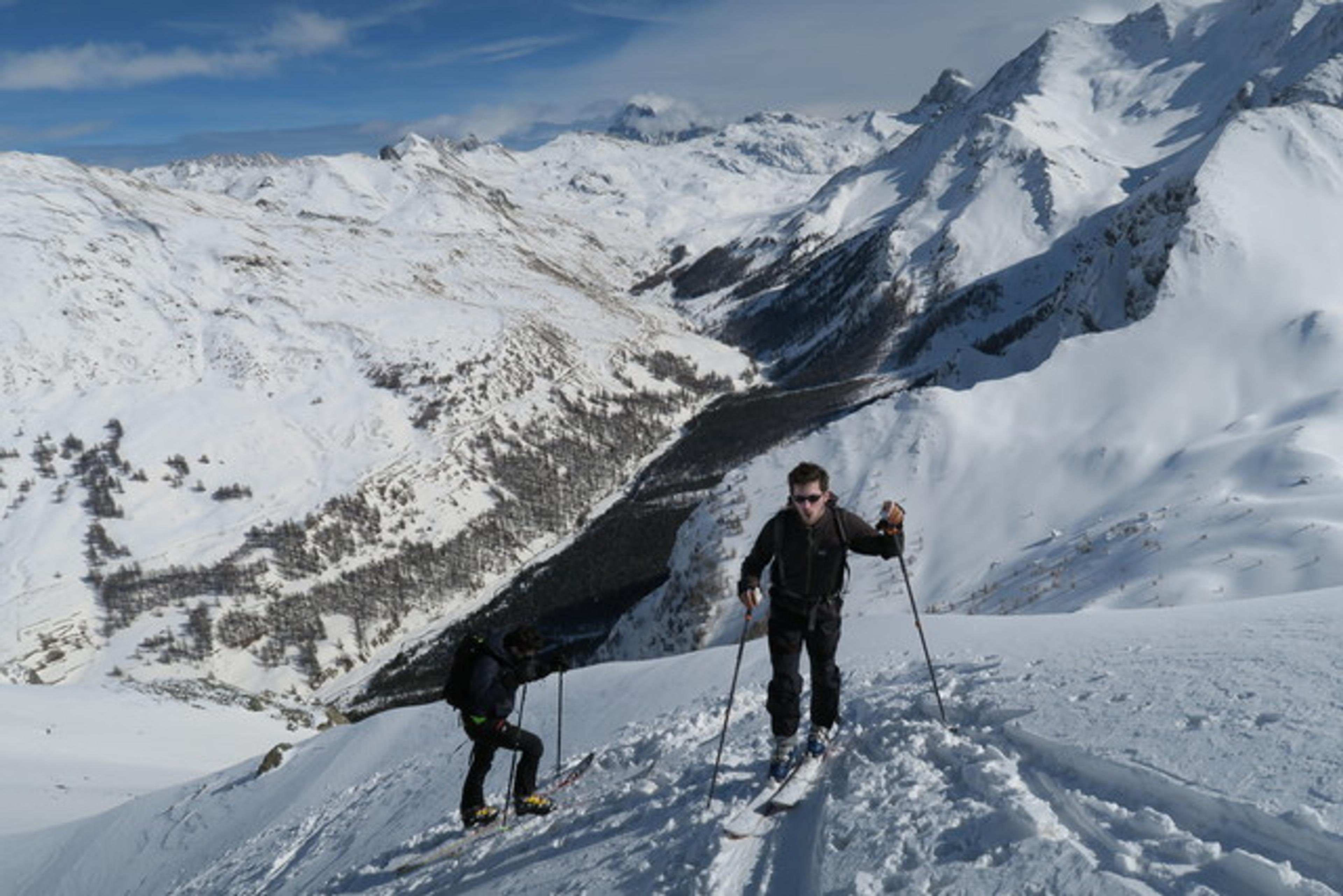 Pointe des Marcelettes - Sur l'arête aérienne