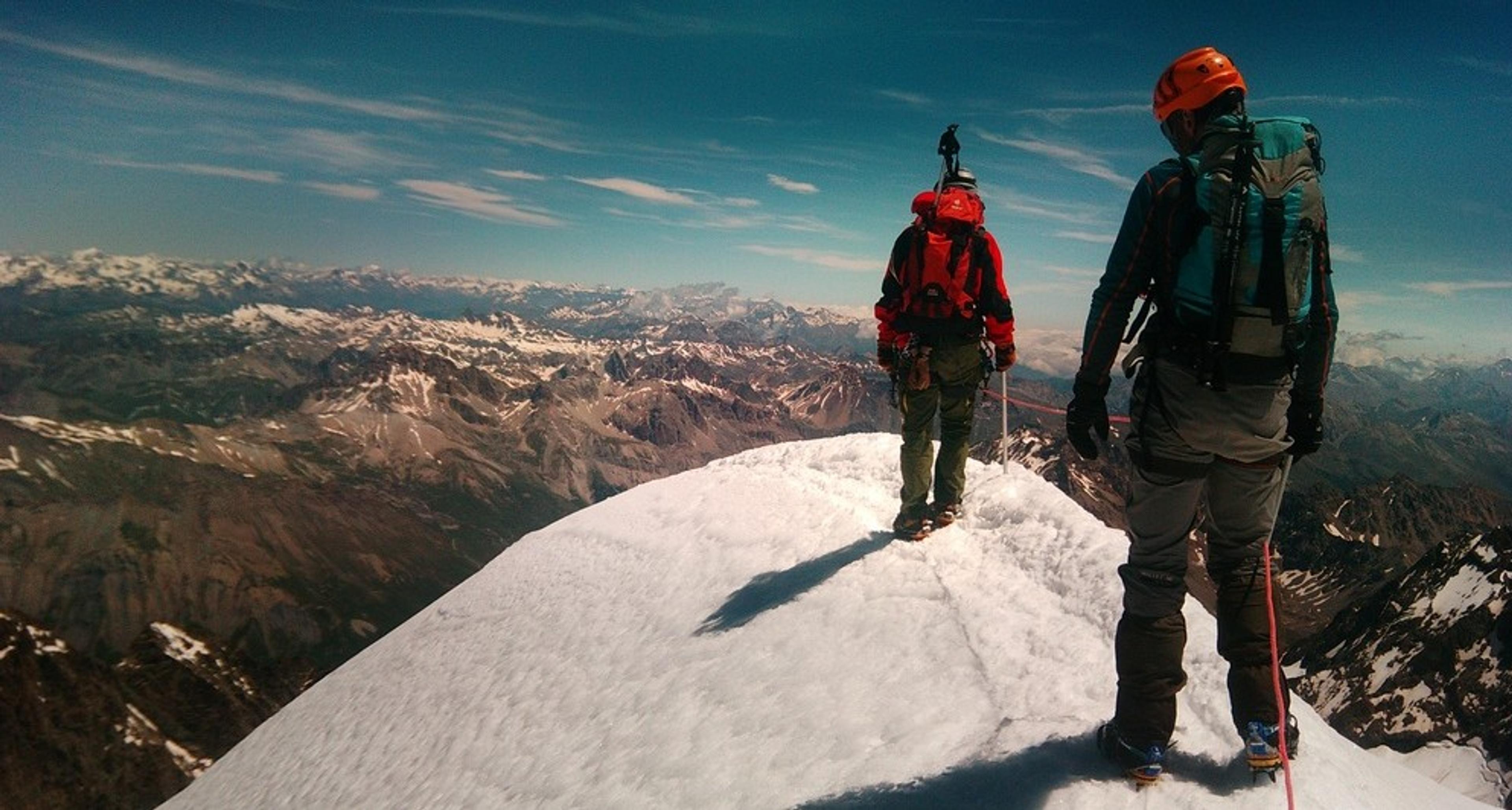 Nous entâmons la longuuuue descente