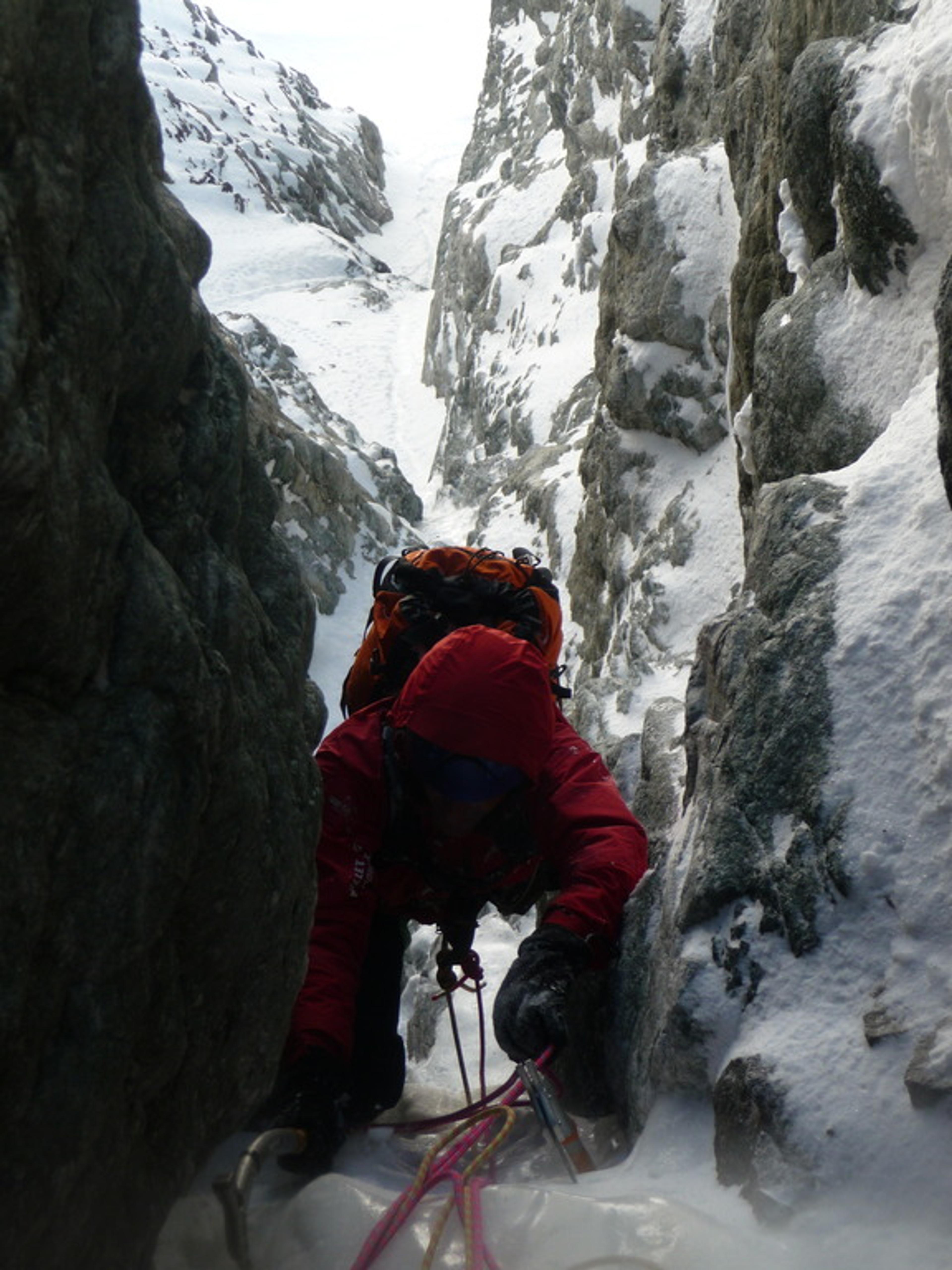 Sortie du crux pour Seb