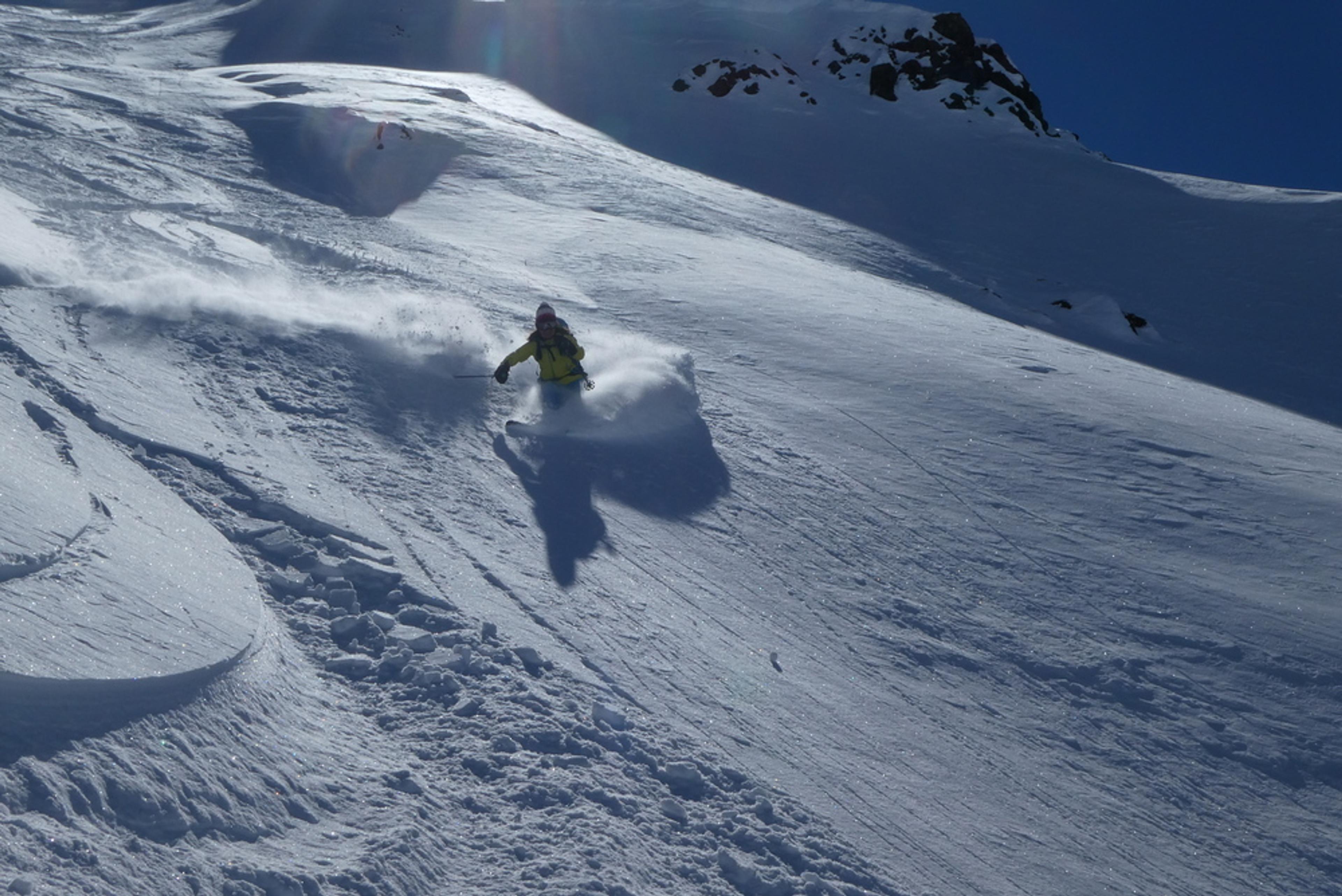 Couloir nord Rocher Blanc - Conditions uniques